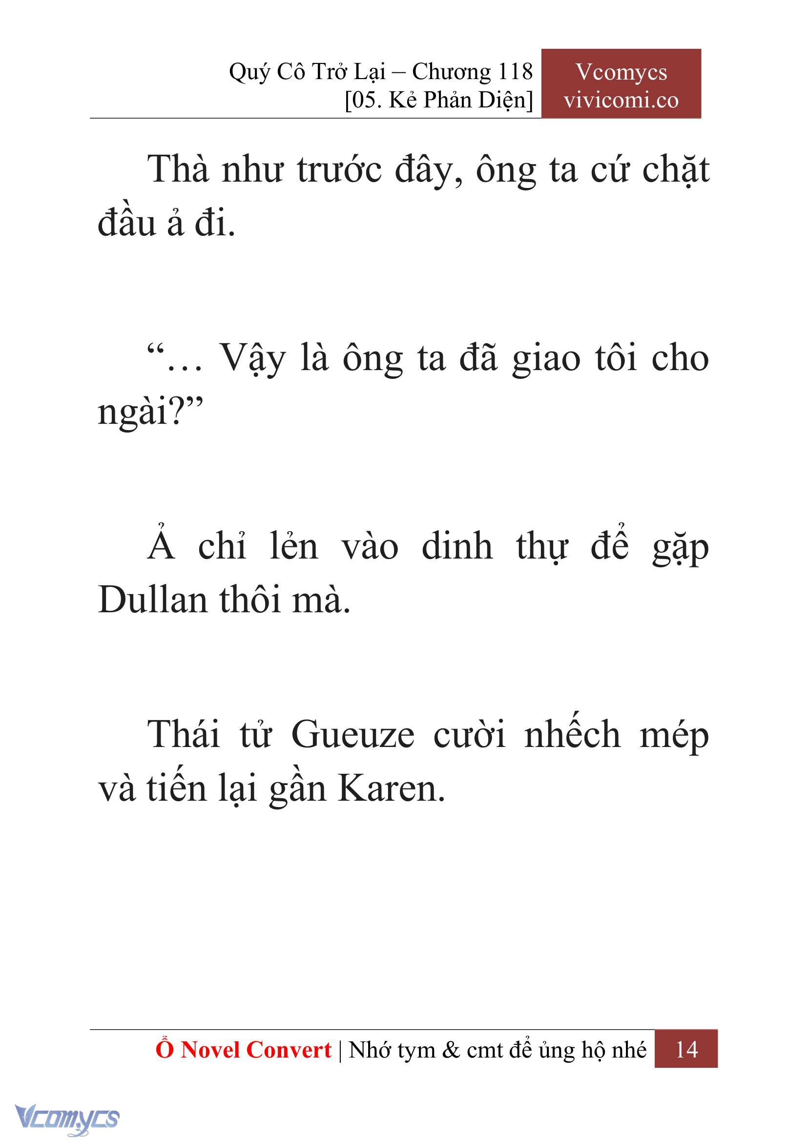 [Novel] Quý Cô Trở Lại Chapter 118 - Trang 17