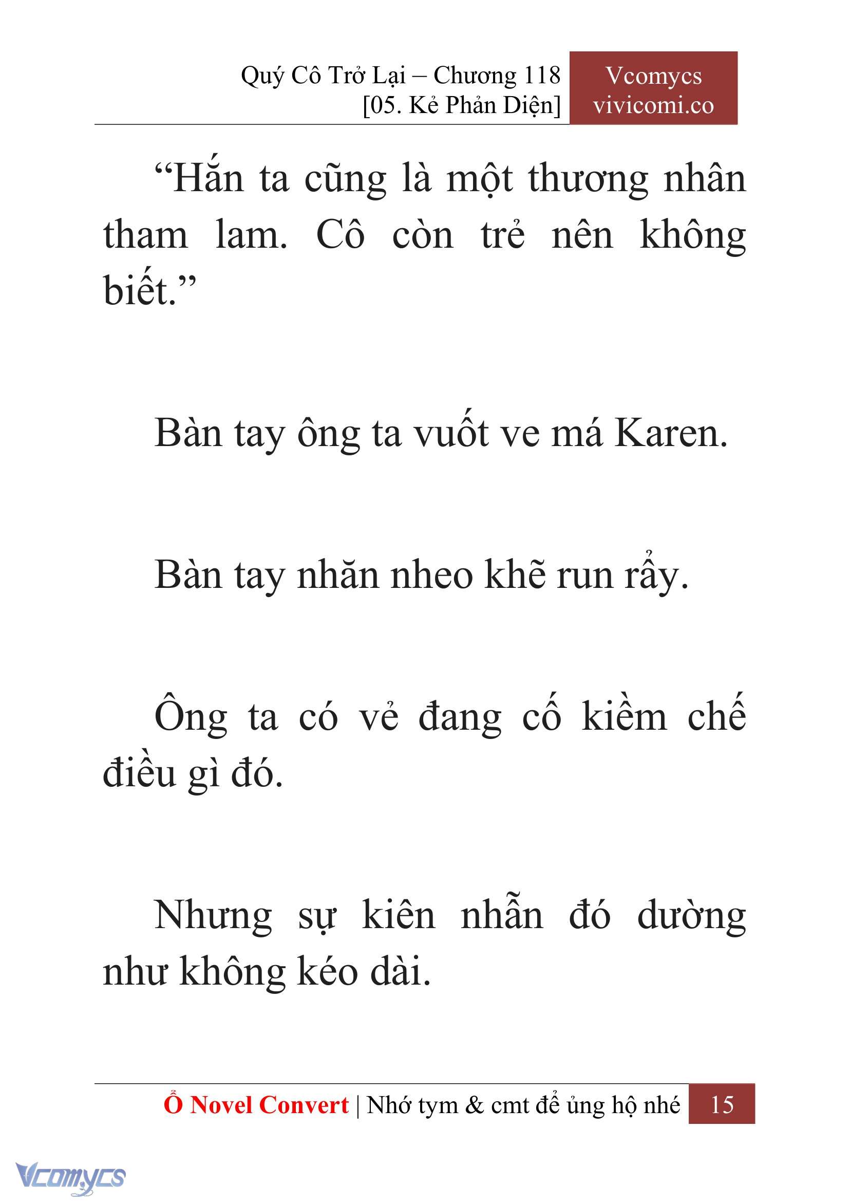 [Novel] Quý Cô Trở Lại Chapter 118 - Trang 18