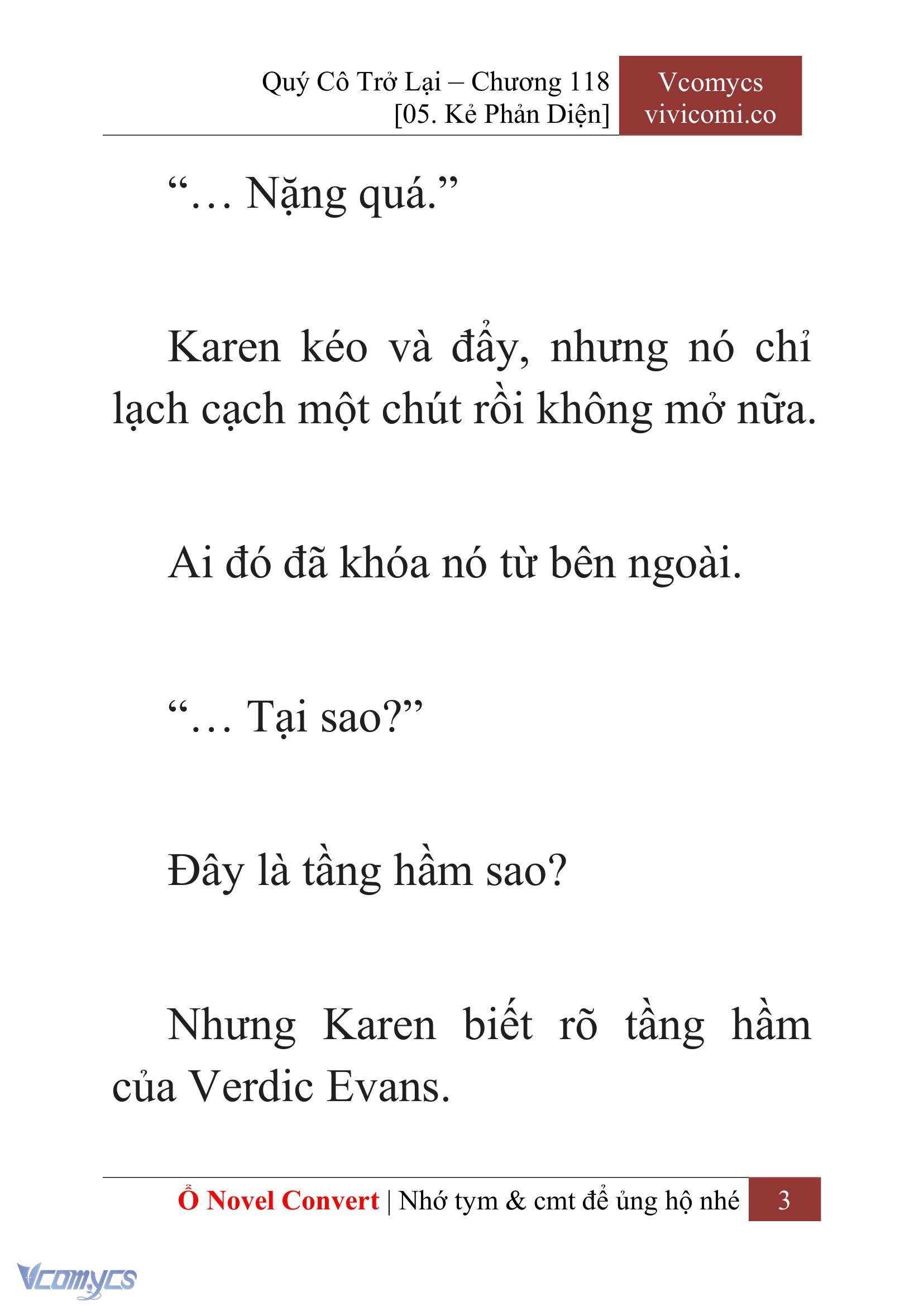 [Novel] Quý Cô Trở Lại Chapter 118 - Trang 6