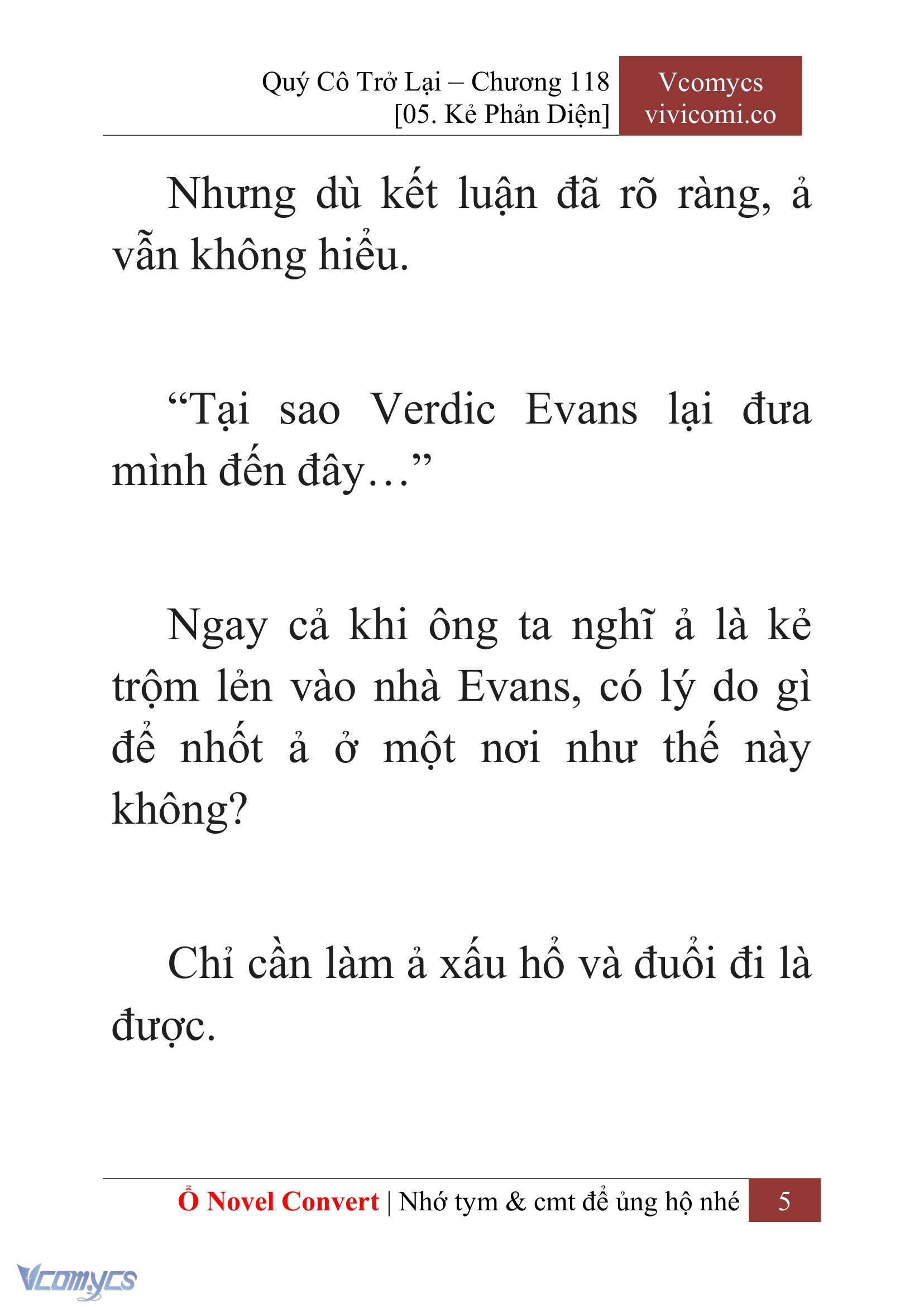 [Novel] Quý Cô Trở Lại Chapter 118 - Trang 8