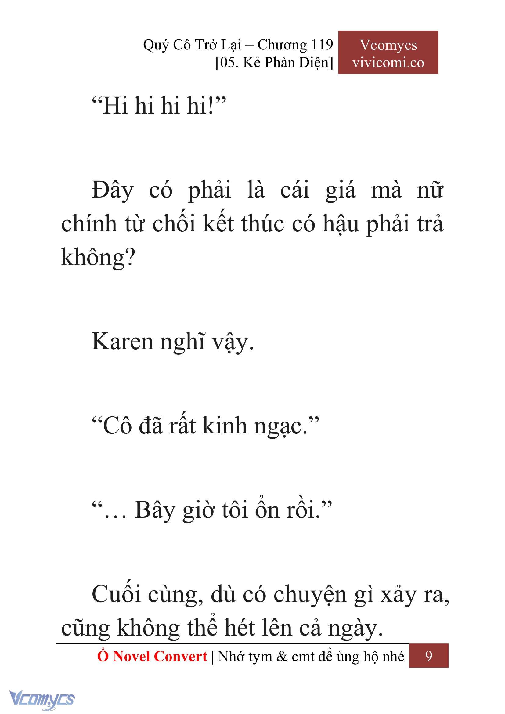 [Novel] Quý Cô Trở Lại Chapter 119 - Trang 12