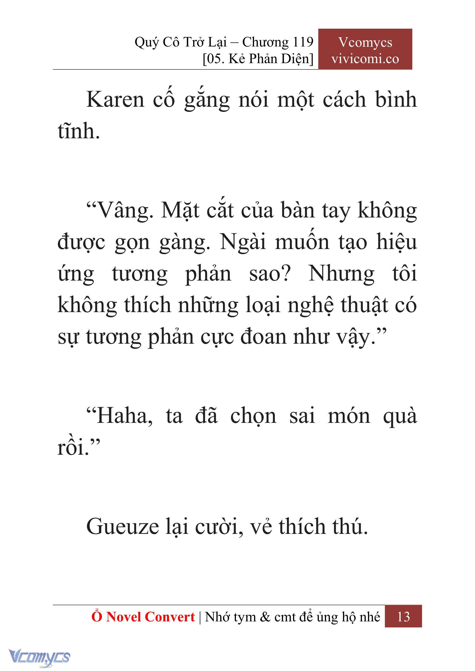 [Novel] Quý Cô Trở Lại Chapter 119 - Trang 16