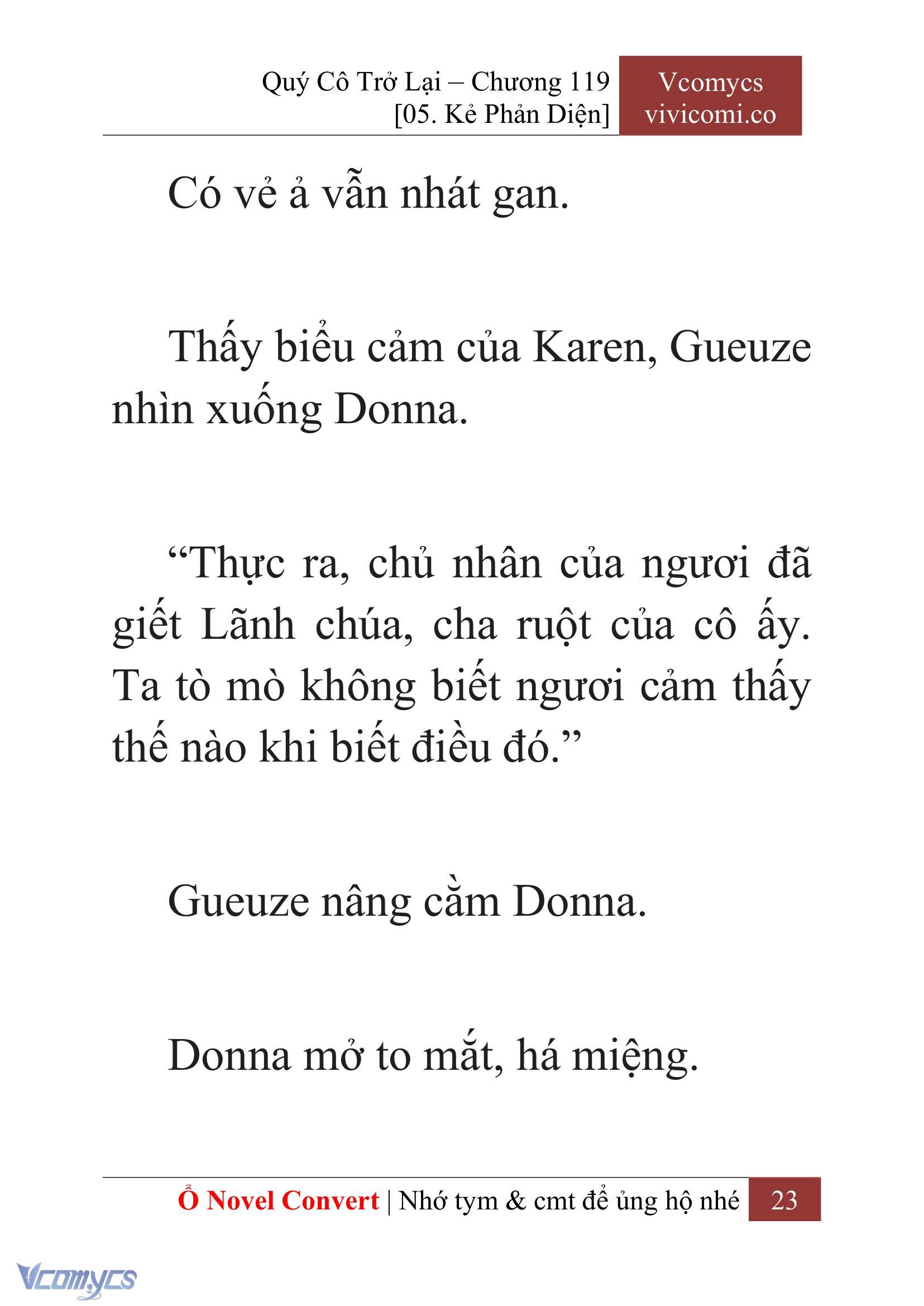 [Novel] Quý Cô Trở Lại Chapter 119 - Trang 26