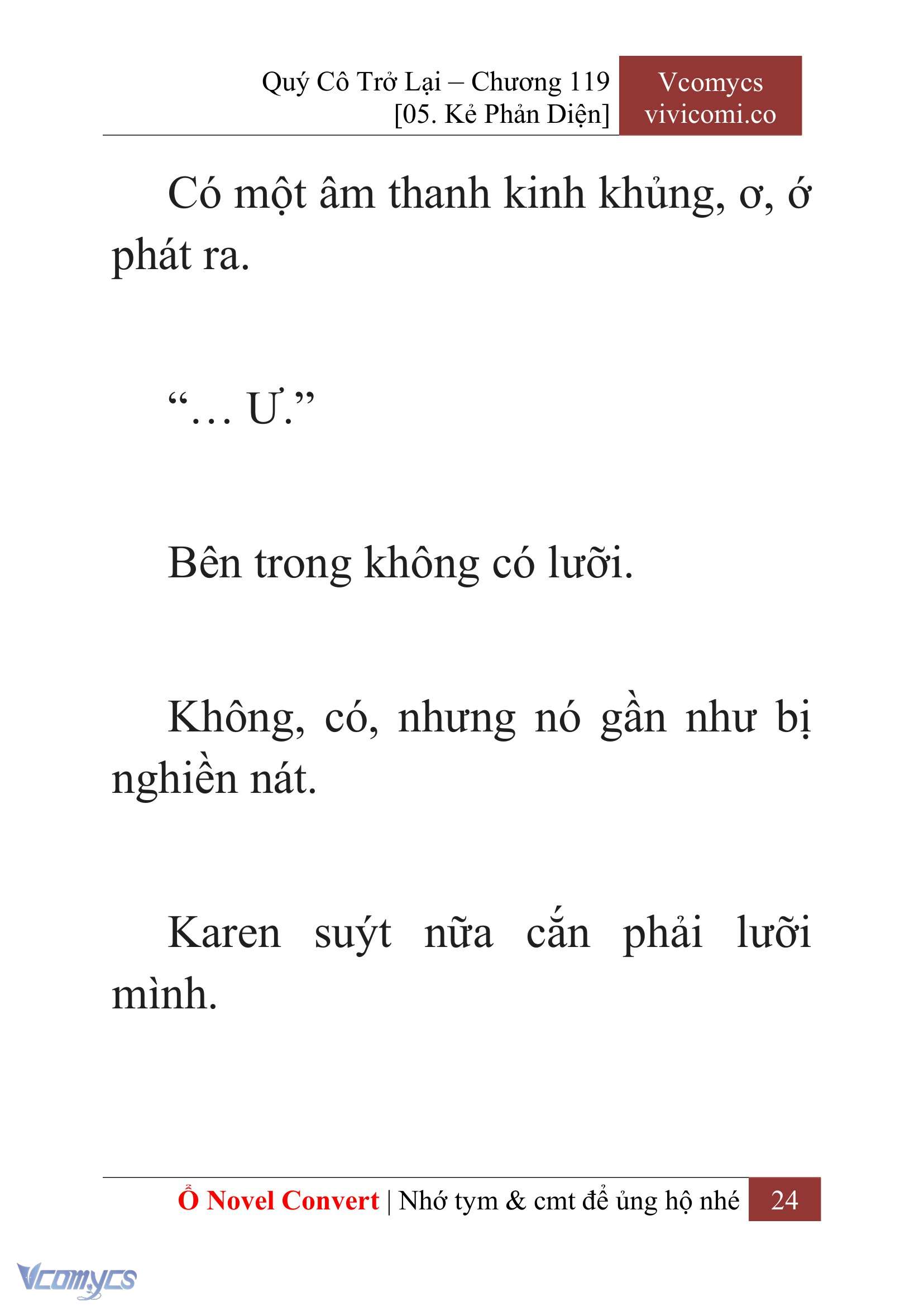 [Novel] Quý Cô Trở Lại Chapter 119 - Trang 27