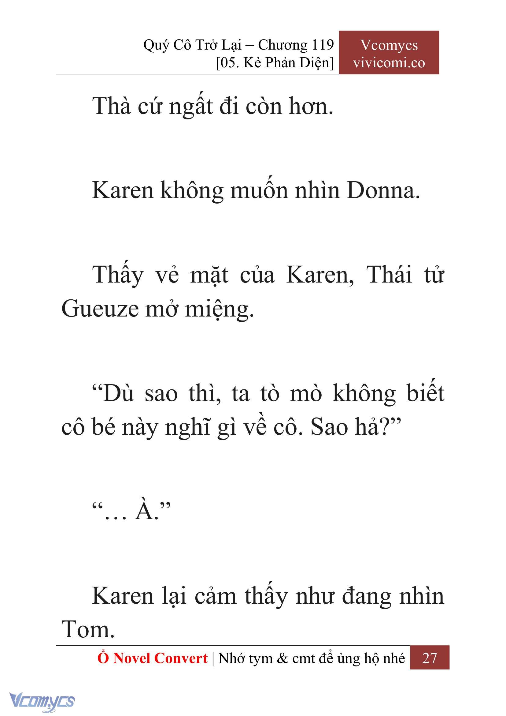 [Novel] Quý Cô Trở Lại Chapter 119 - Trang 30