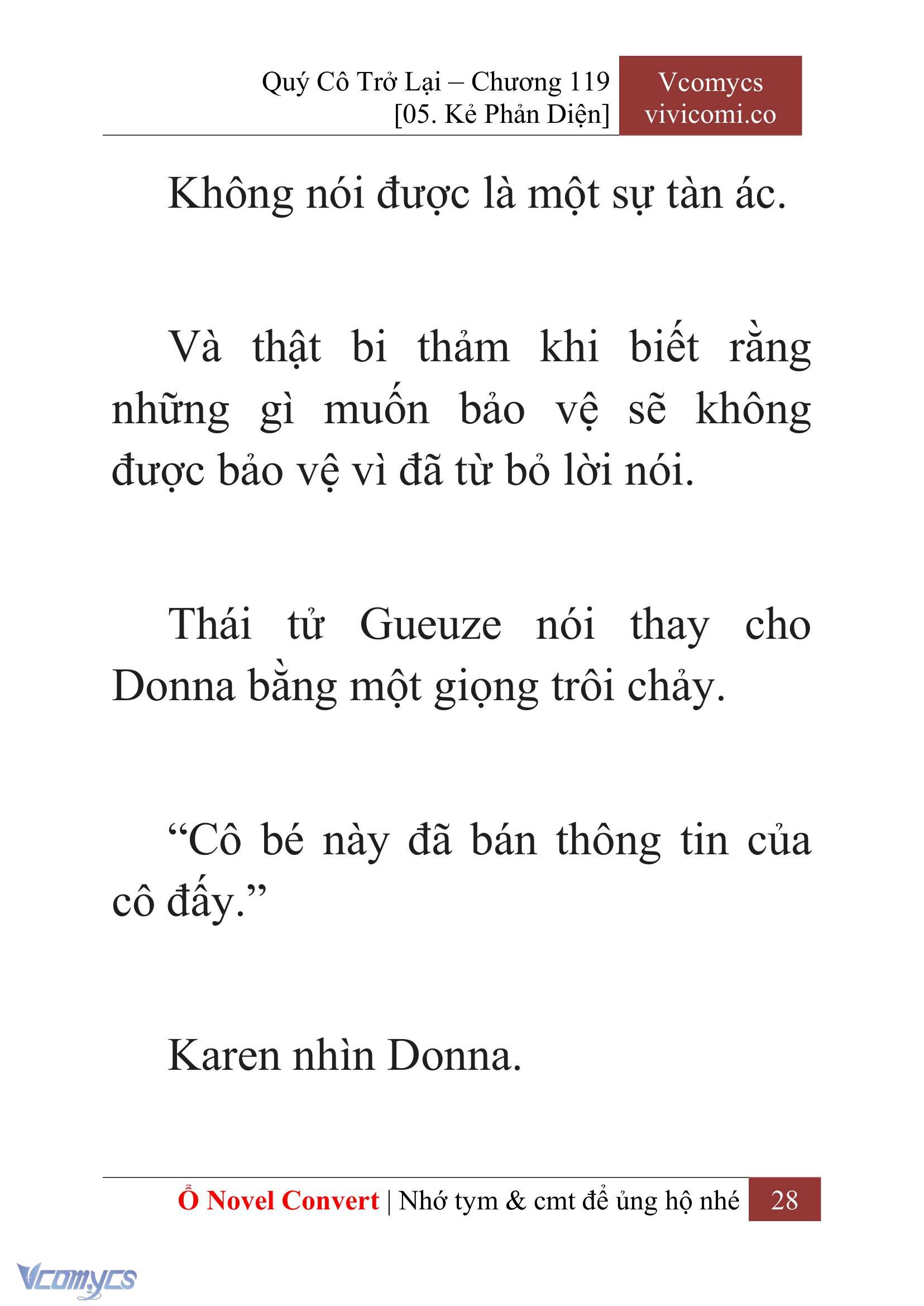 [Novel] Quý Cô Trở Lại Chapter 119 - Trang 31