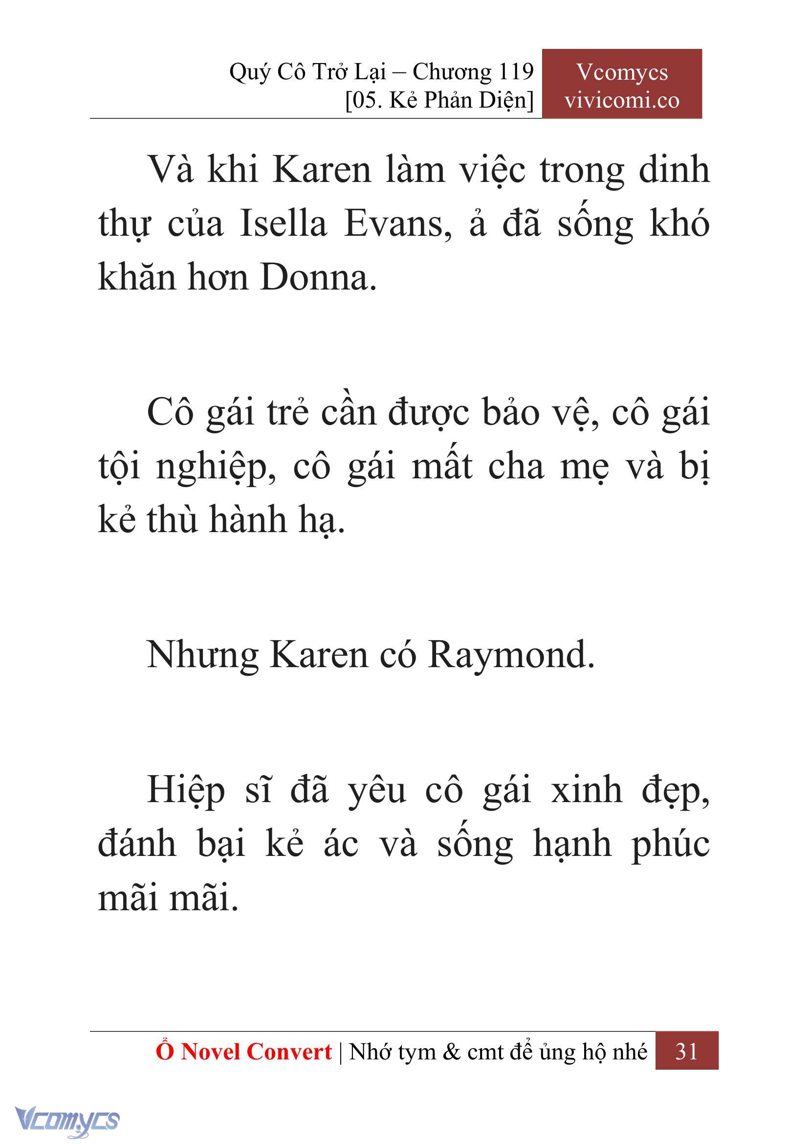 [Novel] Quý Cô Trở Lại Chapter 119 - Trang 34