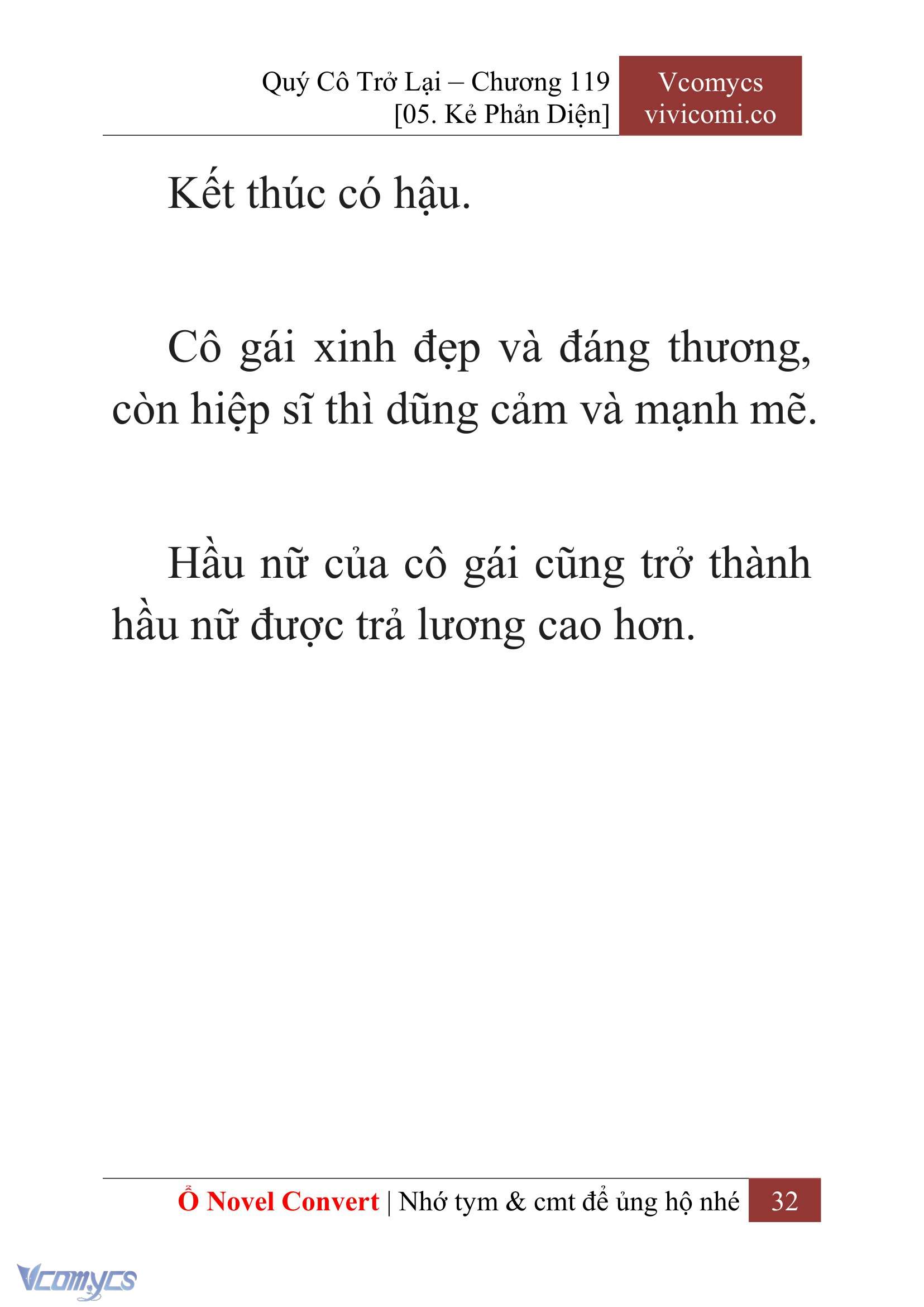 [Novel] Quý Cô Trở Lại Chapter 119 - Trang 35