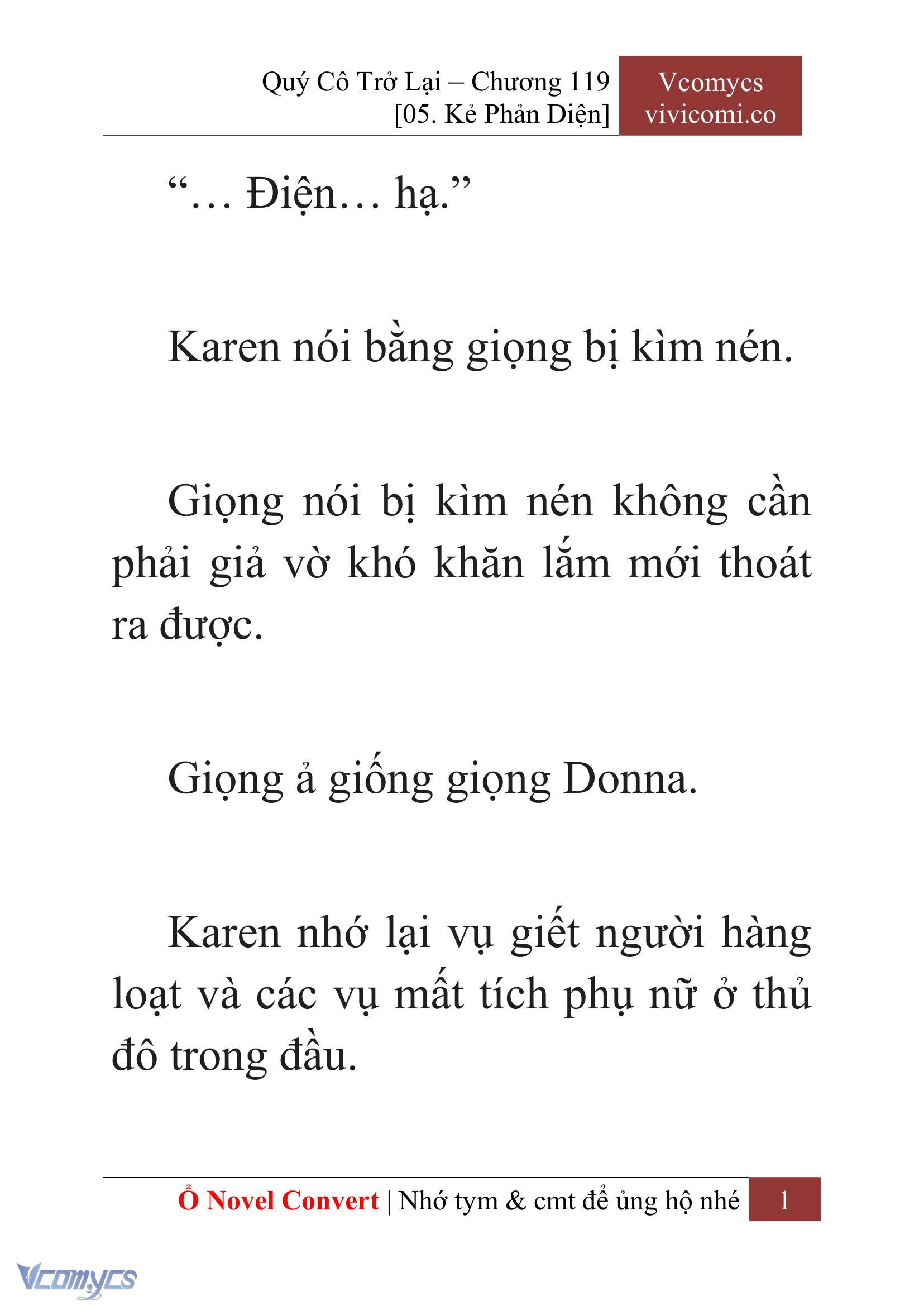 [Novel] Quý Cô Trở Lại Chapter 119 - Trang 4