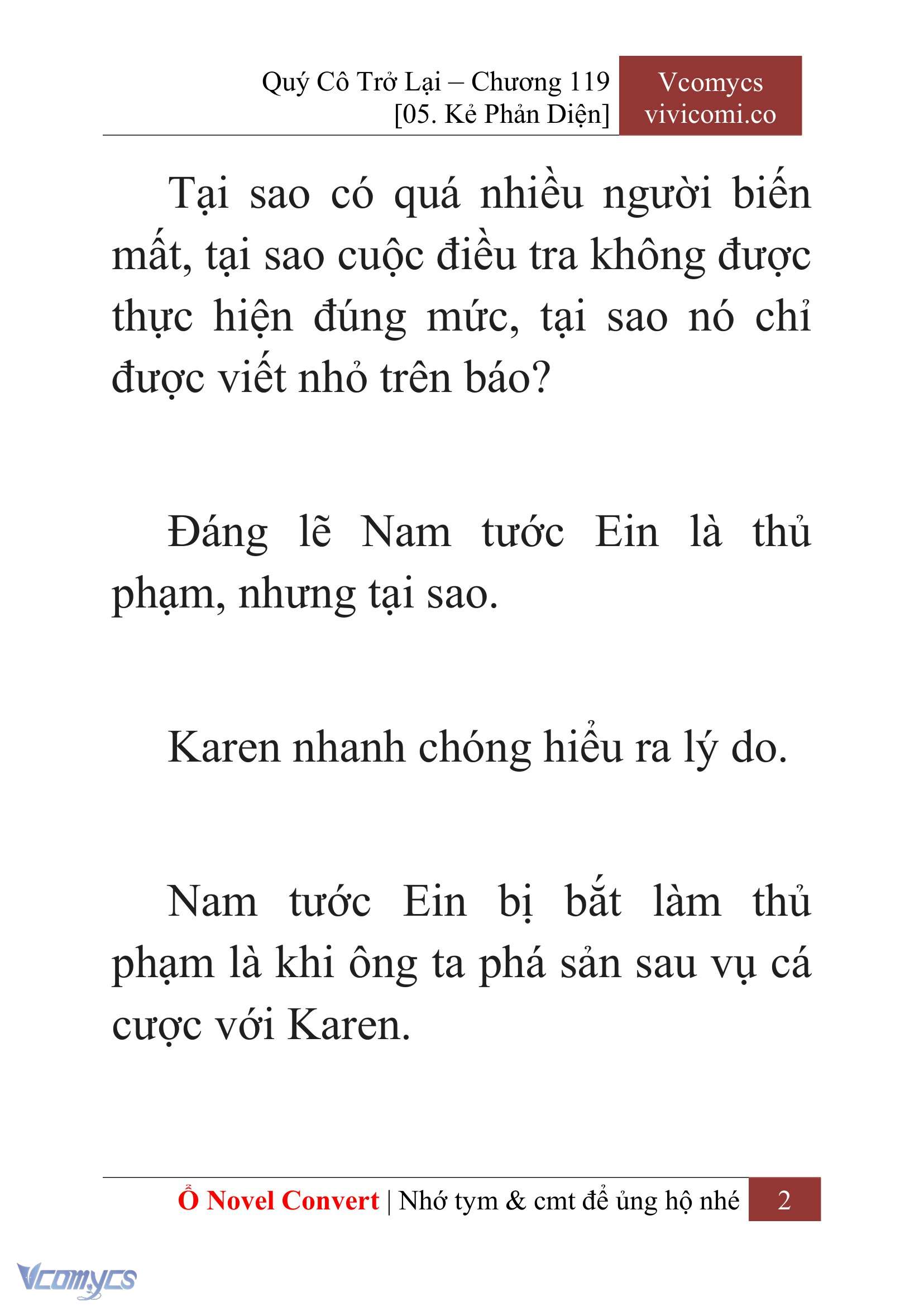 [Novel] Quý Cô Trở Lại Chapter 119 - Trang 5