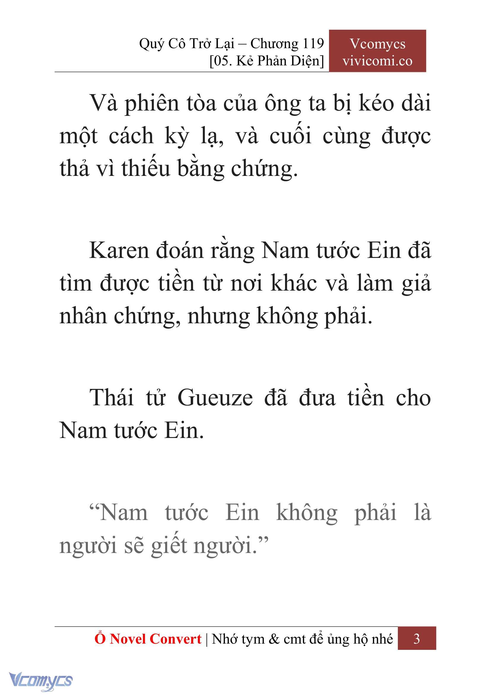 [Novel] Quý Cô Trở Lại Chapter 119 - Trang 6