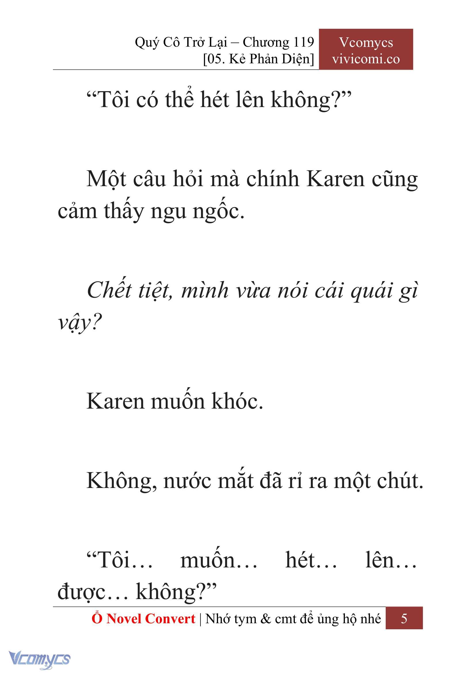 [Novel] Quý Cô Trở Lại Chapter 119 - Trang 8