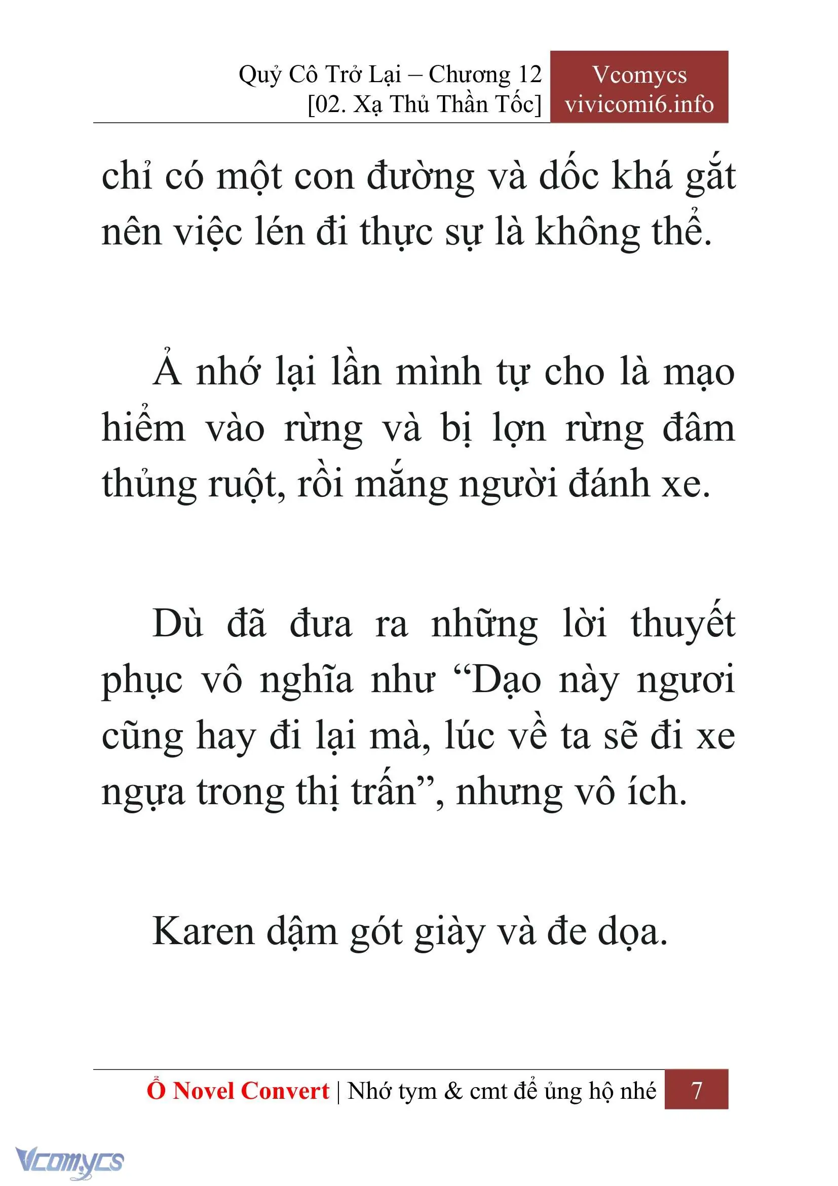 [Novel] Quý Cô Trở Lại Chapter 12 - Trang 10