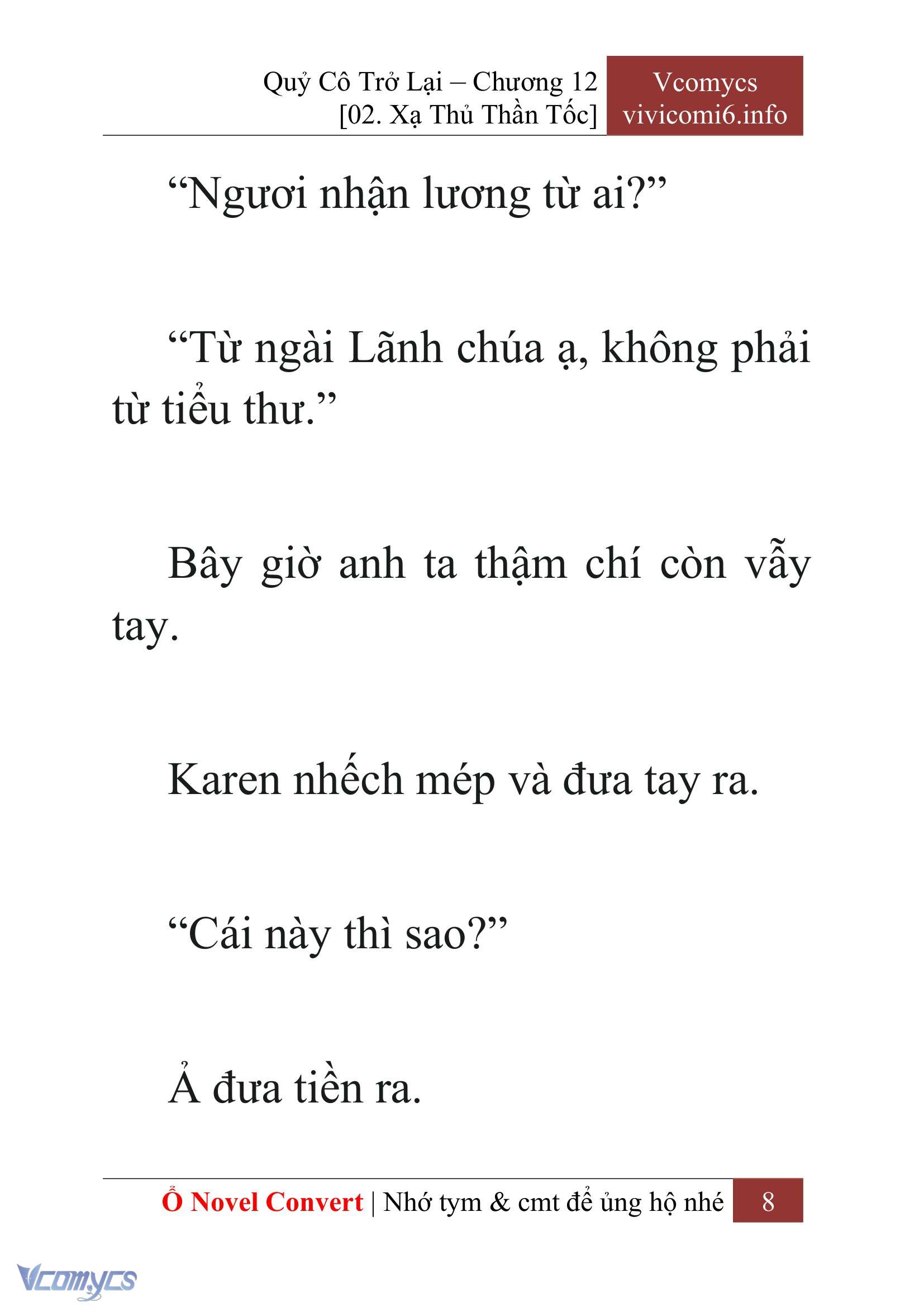 [Novel] Quý Cô Trở Lại Chapter 12 - Trang 11