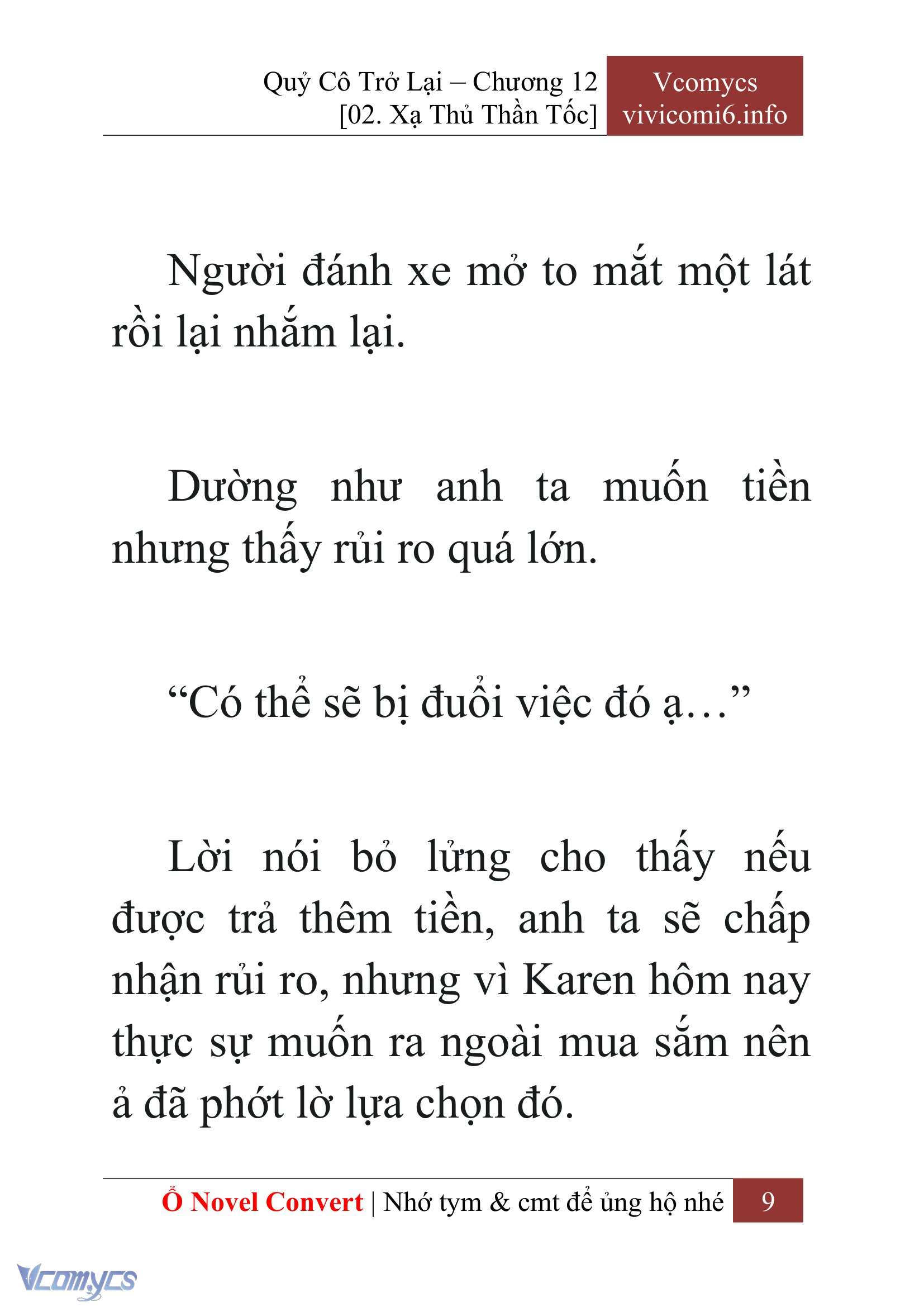 [Novel] Quý Cô Trở Lại Chapter 12 - Trang 12
