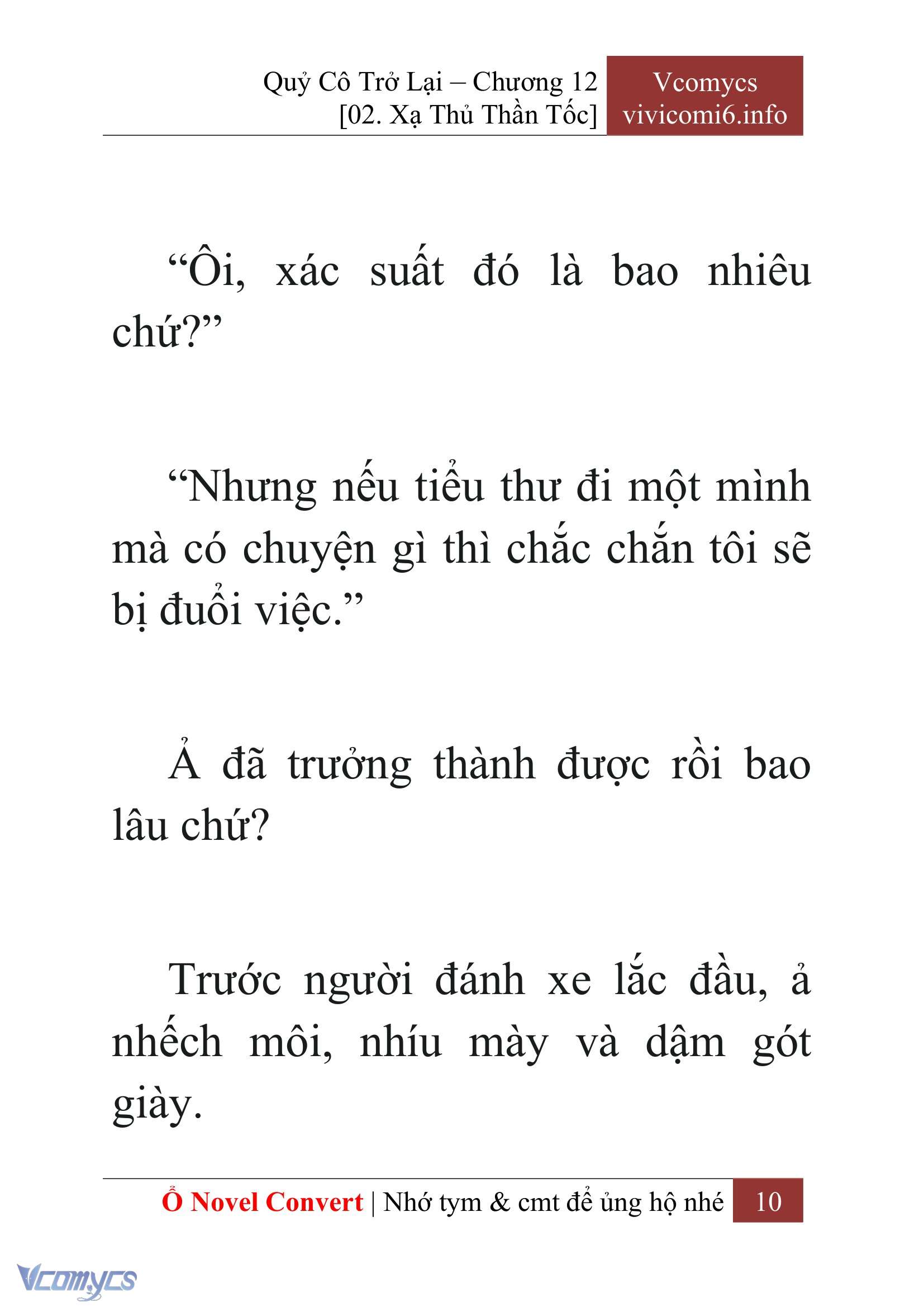 [Novel] Quý Cô Trở Lại Chapter 12 - Trang 13