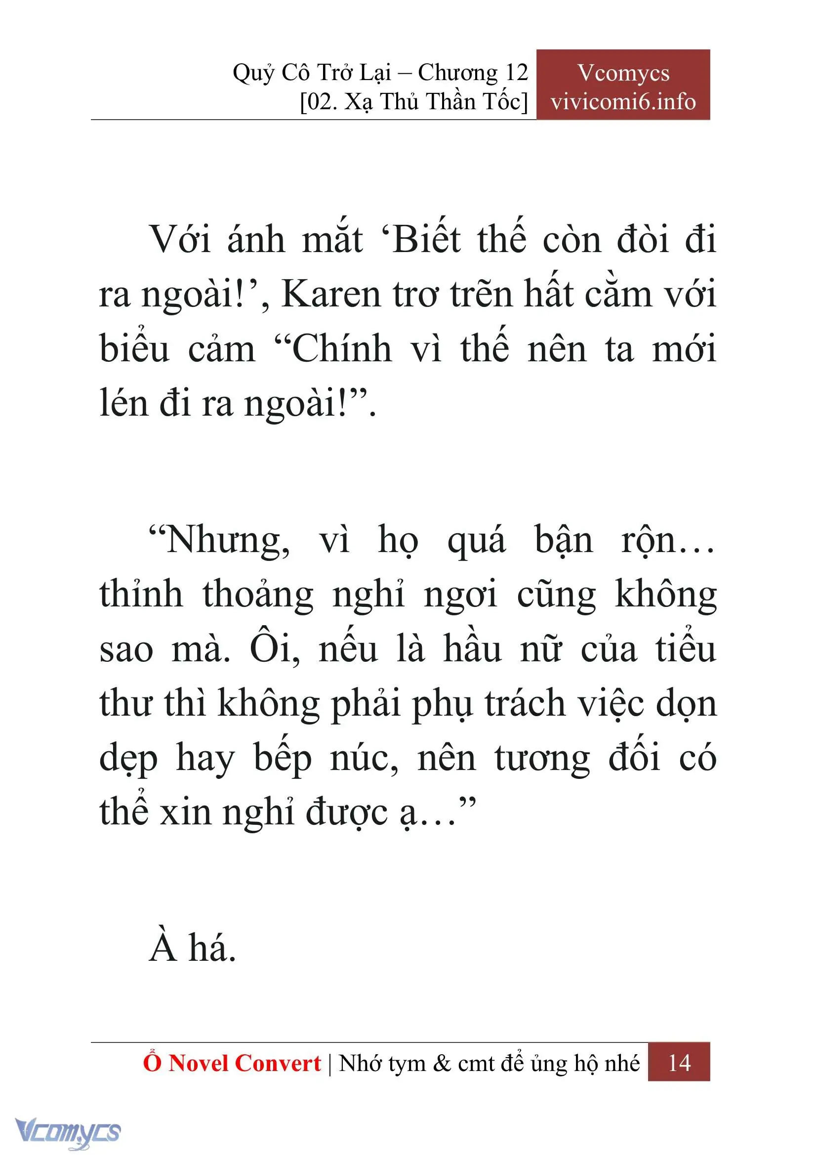 [Novel] Quý Cô Trở Lại Chapter 12 - Trang 17