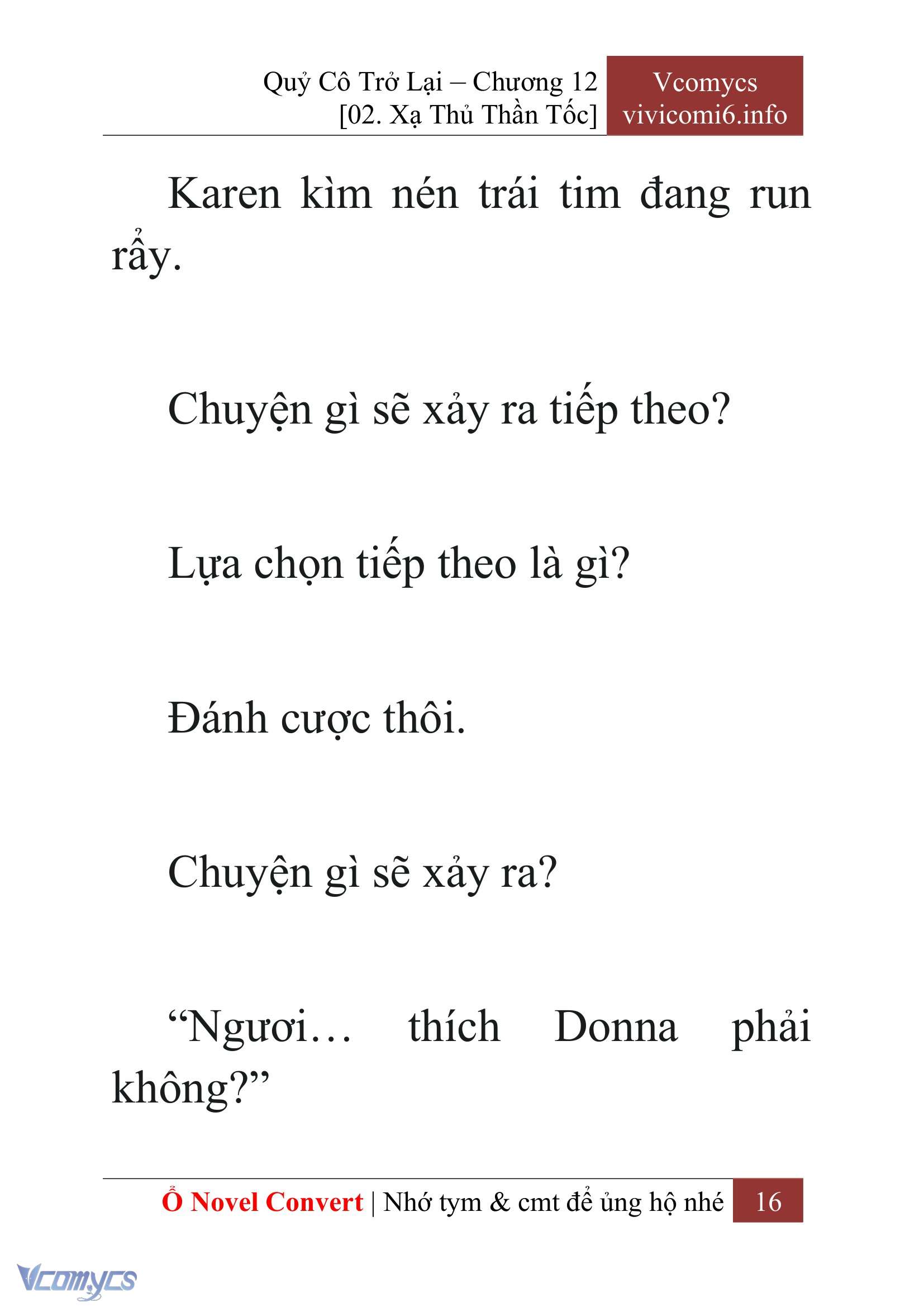 [Novel] Quý Cô Trở Lại Chapter 12 - Trang 19