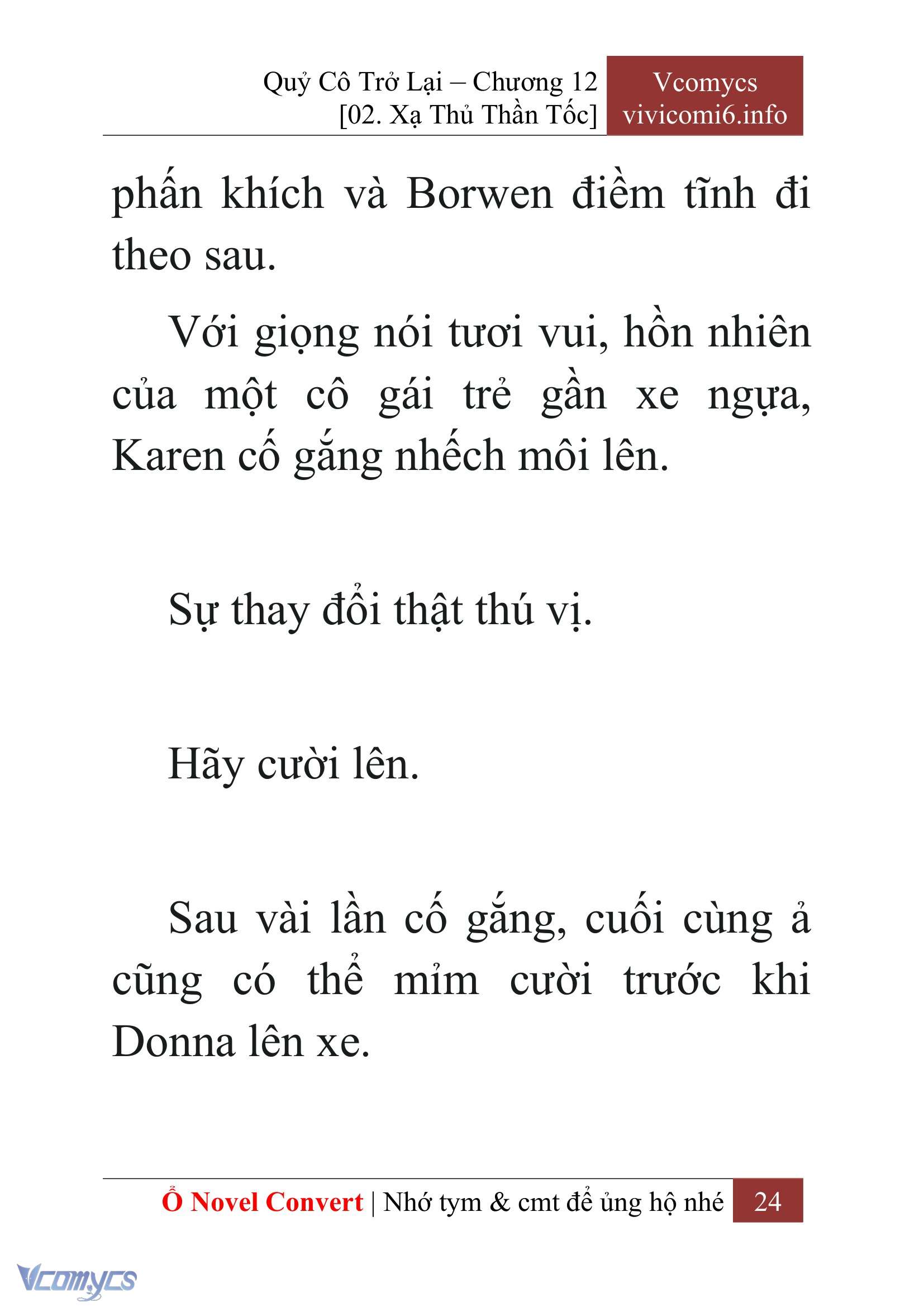 [Novel] Quý Cô Trở Lại Chapter 12 - Trang 27