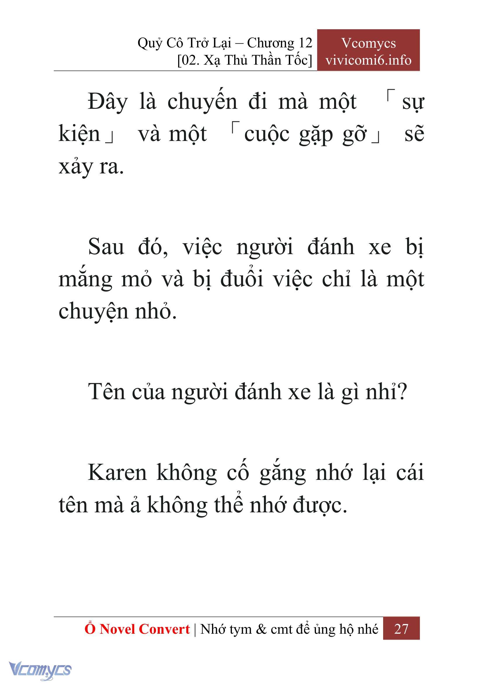 [Novel] Quý Cô Trở Lại Chapter 12 - Trang 30