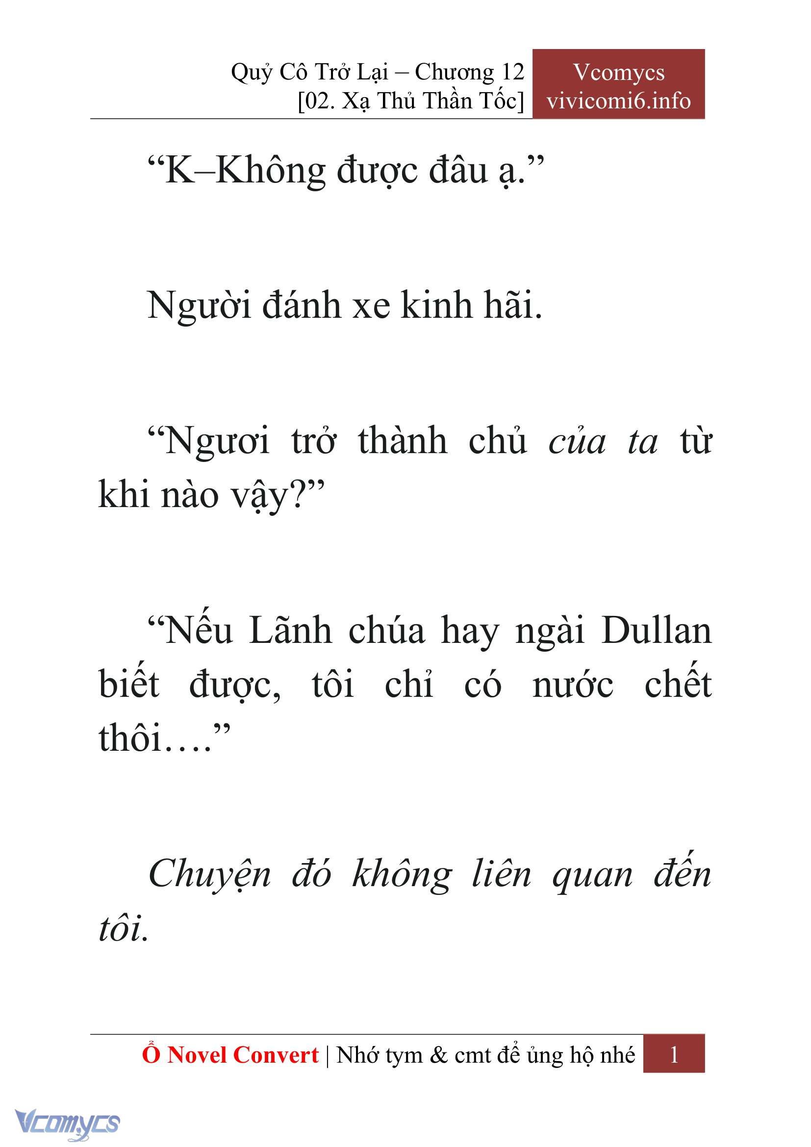 [Novel] Quý Cô Trở Lại Chapter 12 - Trang 4