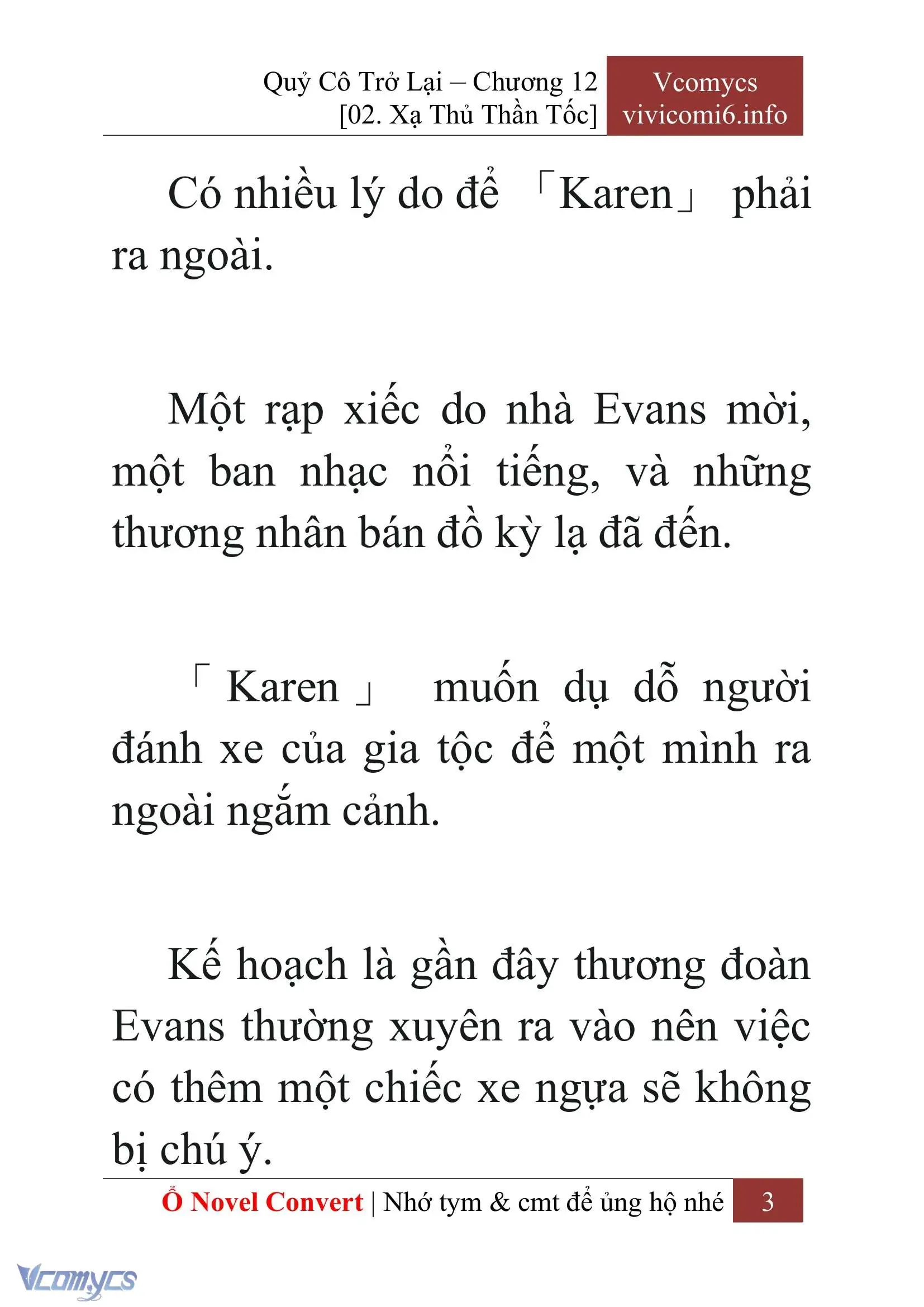 [Novel] Quý Cô Trở Lại Chapter 12 - Trang 6