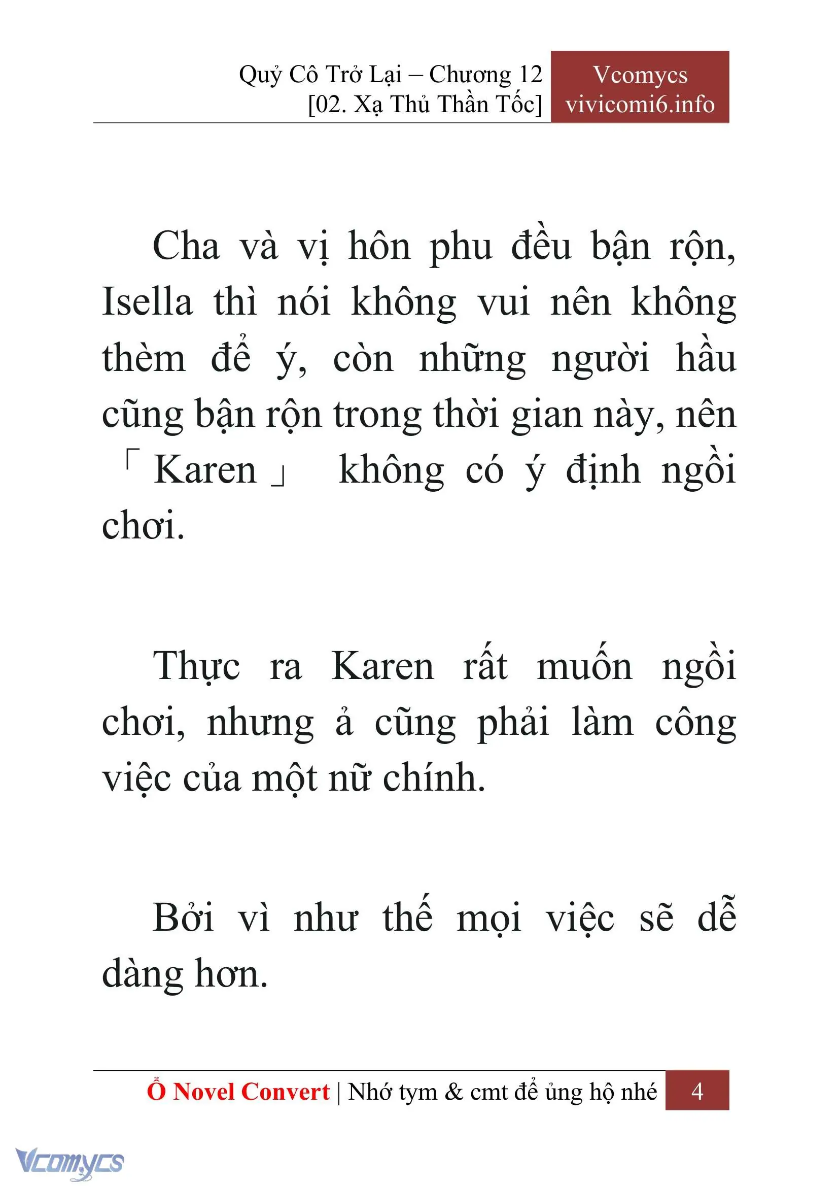 [Novel] Quý Cô Trở Lại Chapter 12 - Trang 7