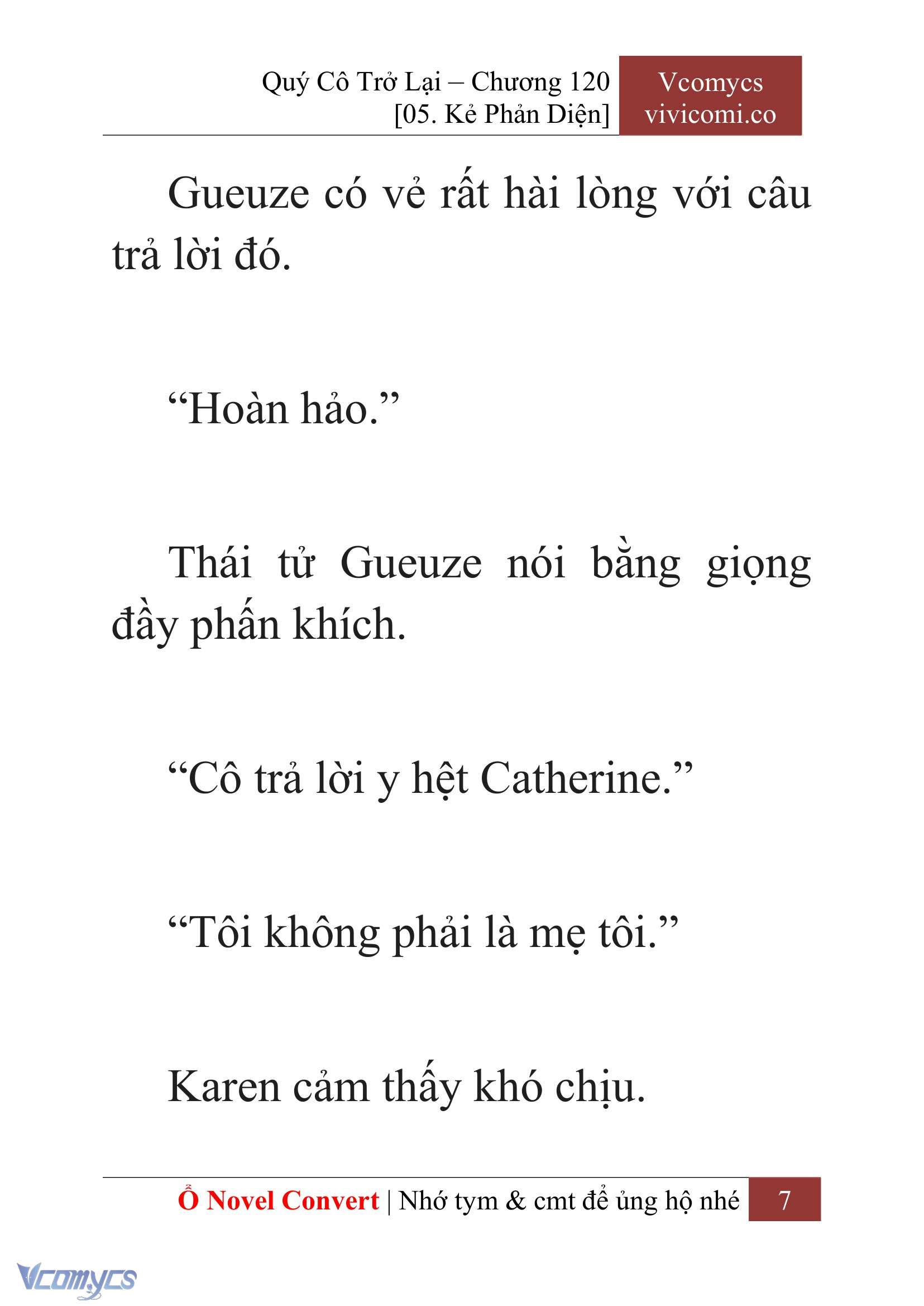 [Novel] Quý Cô Trở Lại Chapter 120 - Trang 10