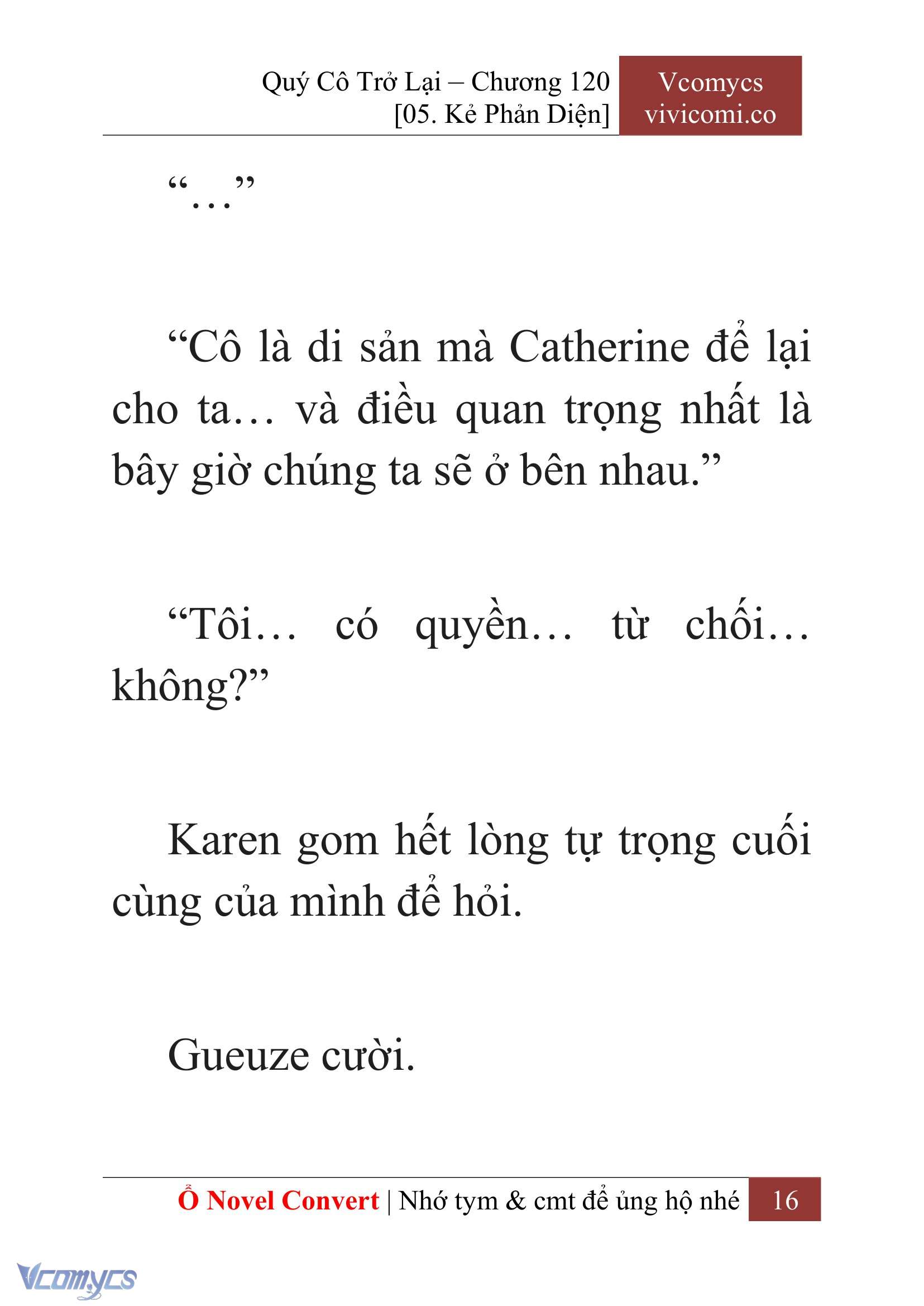 [Novel] Quý Cô Trở Lại Chapter 120 - Trang 19