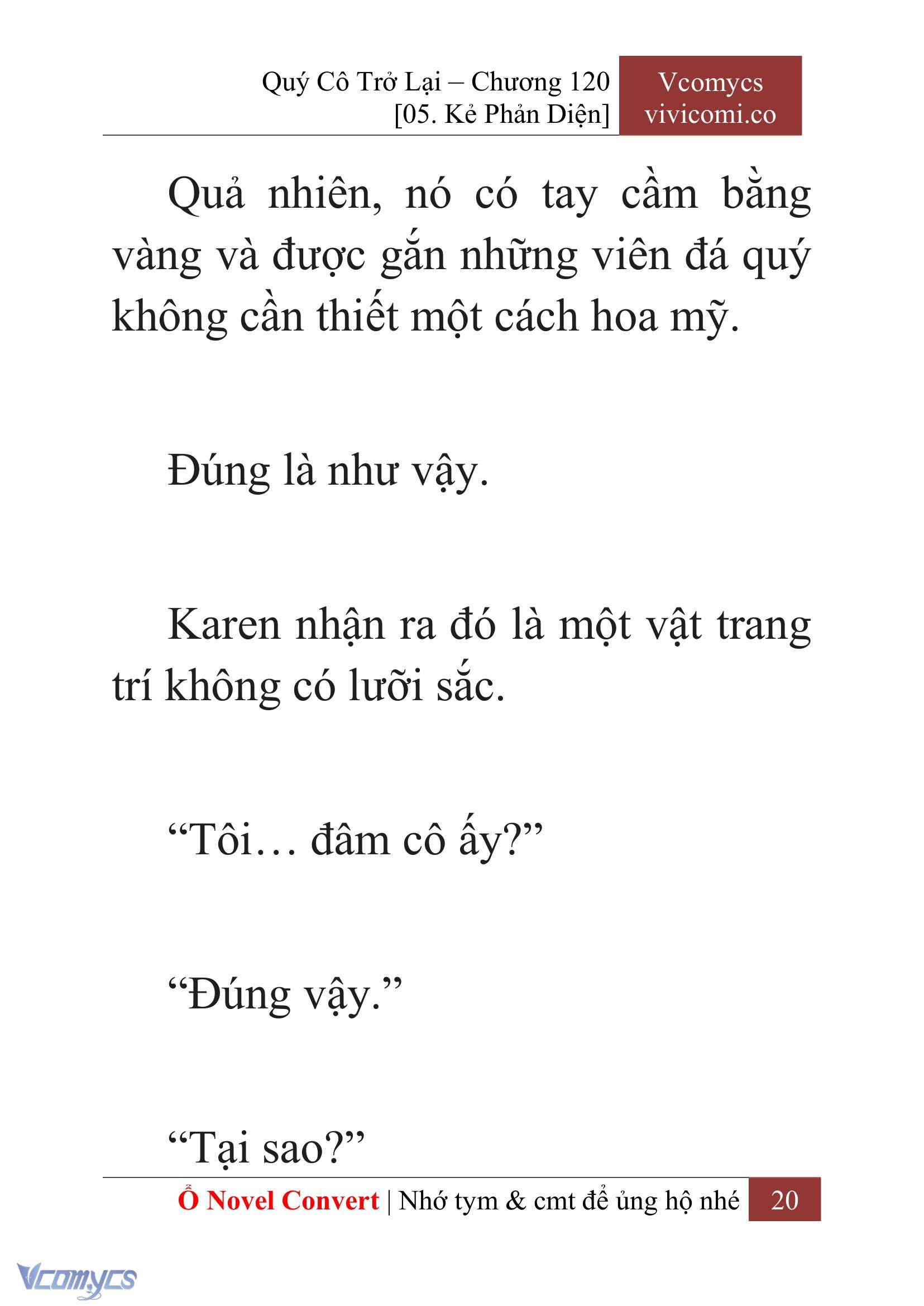[Novel] Quý Cô Trở Lại Chapter 120 - Trang 23