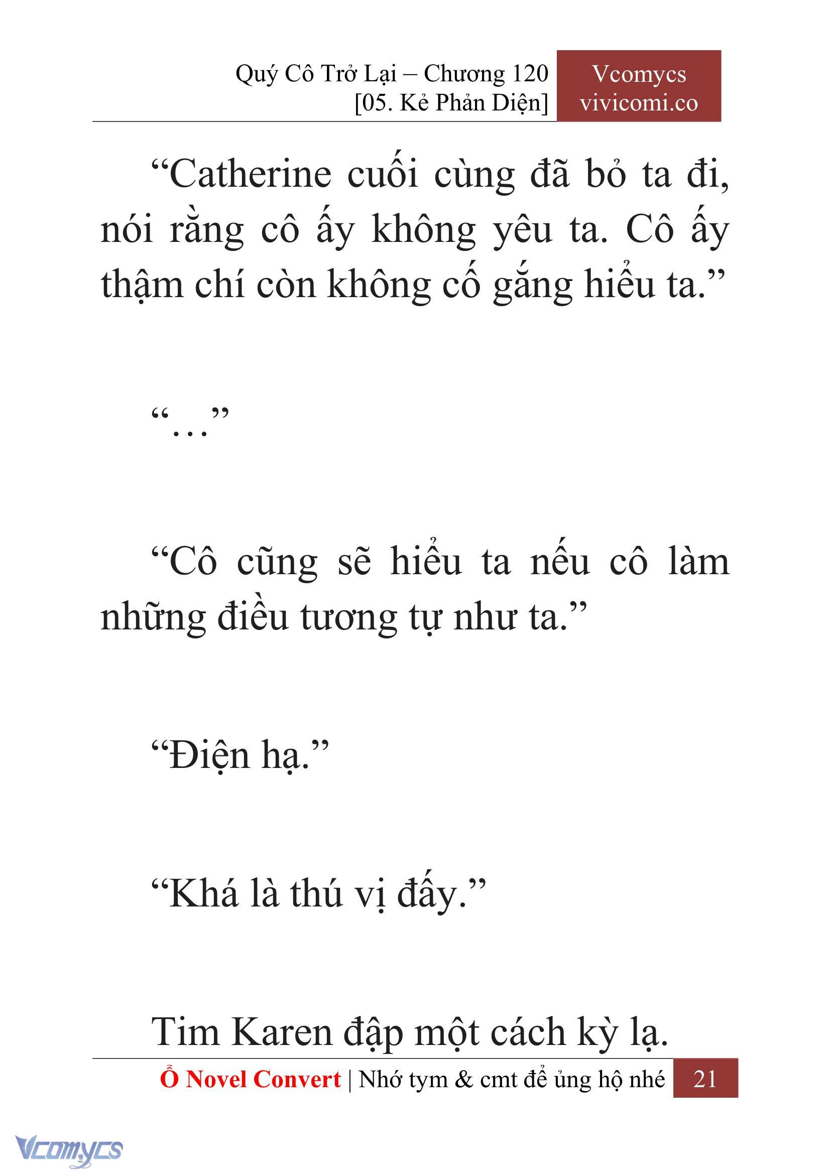 [Novel] Quý Cô Trở Lại Chapter 120 - Trang 24