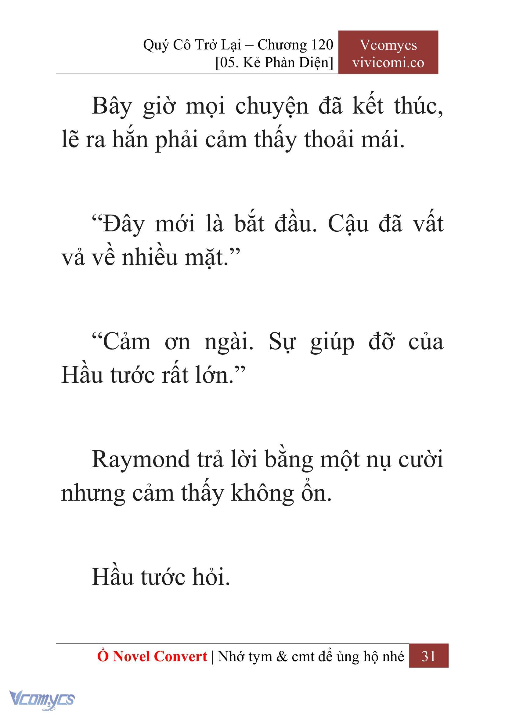 [Novel] Quý Cô Trở Lại Chapter 120 - Trang 34