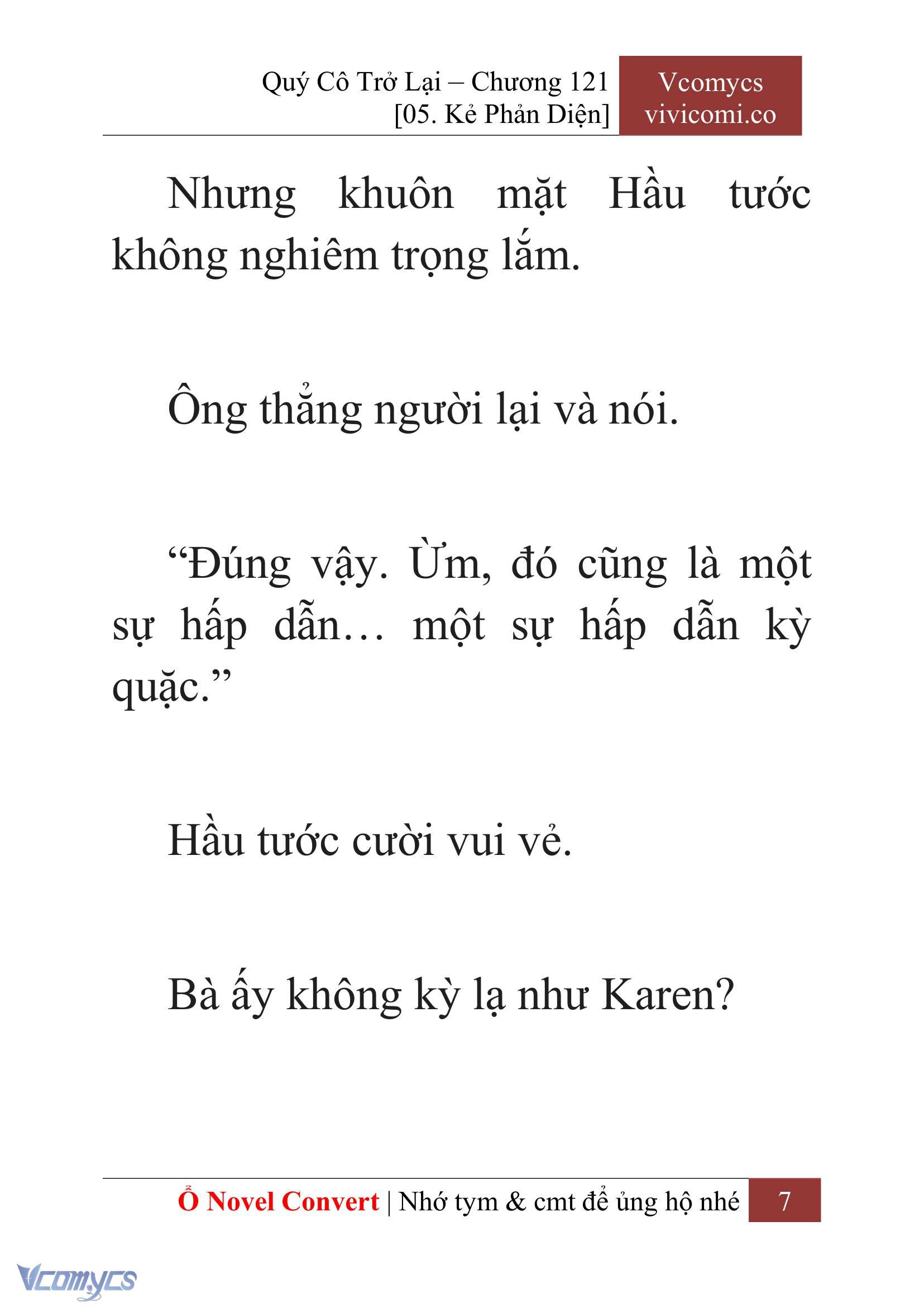[Novel] Quý Cô Trở Lại Chapter 121 - Trang 10