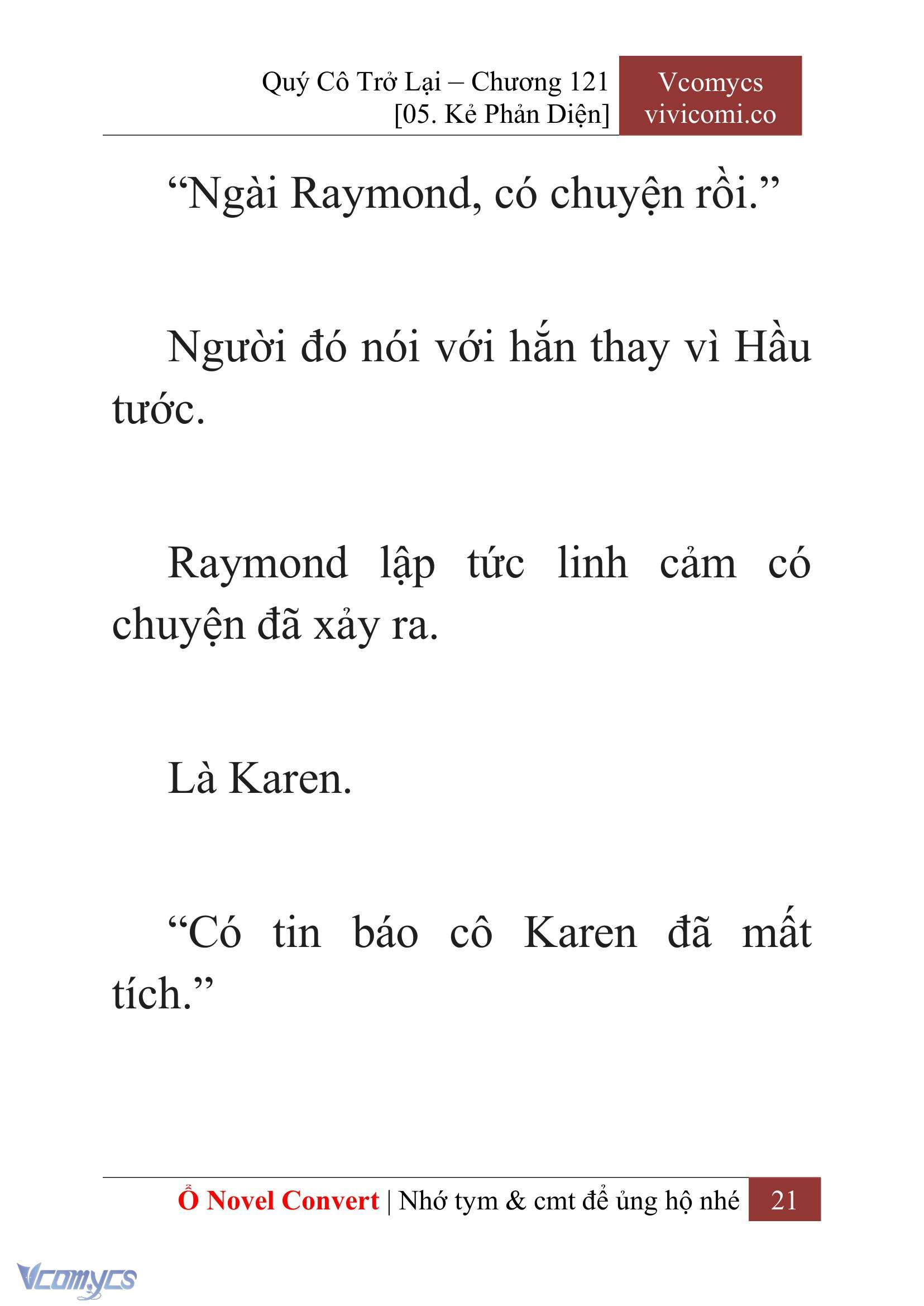 [Novel] Quý Cô Trở Lại Chapter 121 - Trang 24