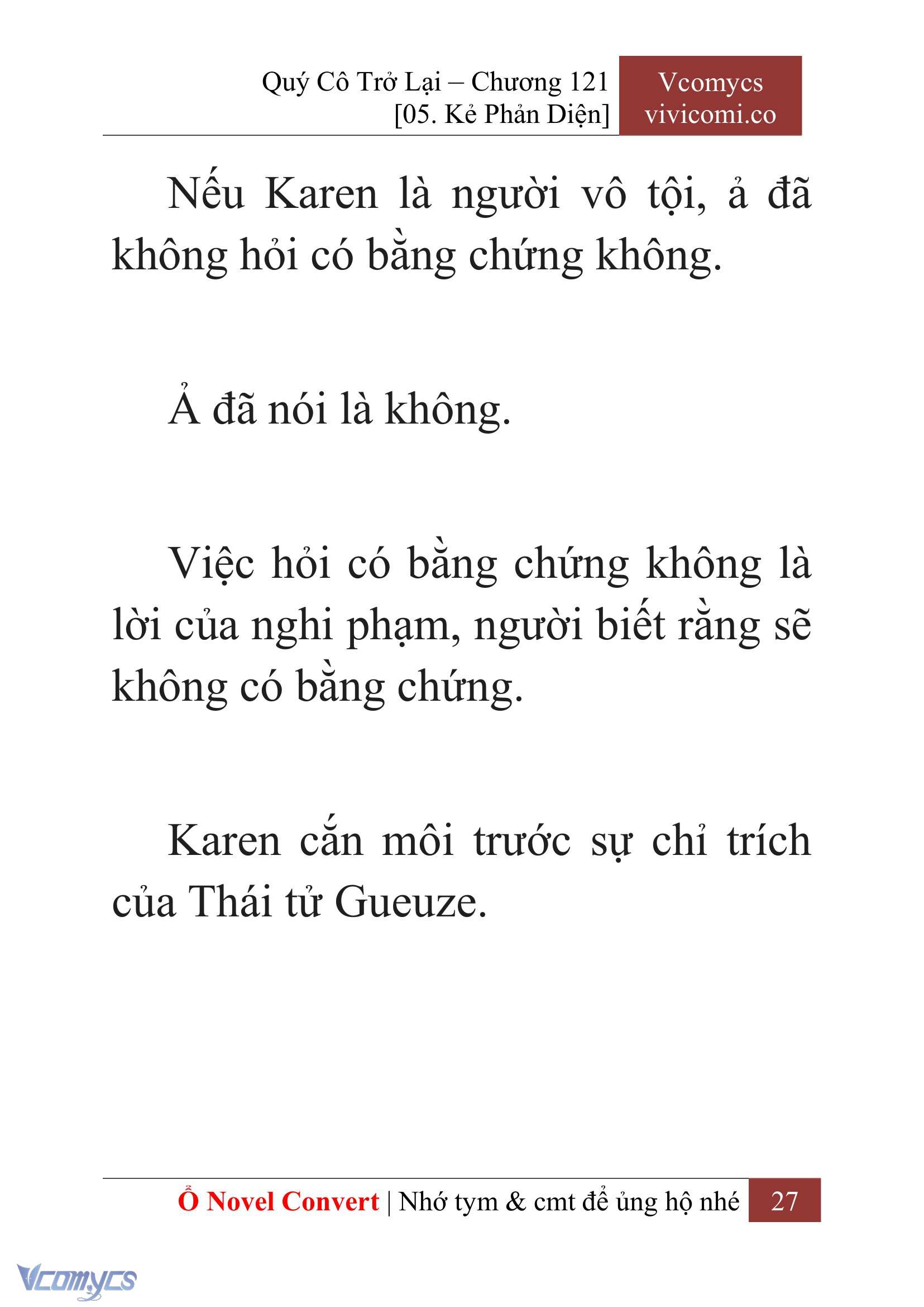 [Novel] Quý Cô Trở Lại Chapter 121 - Trang 30
