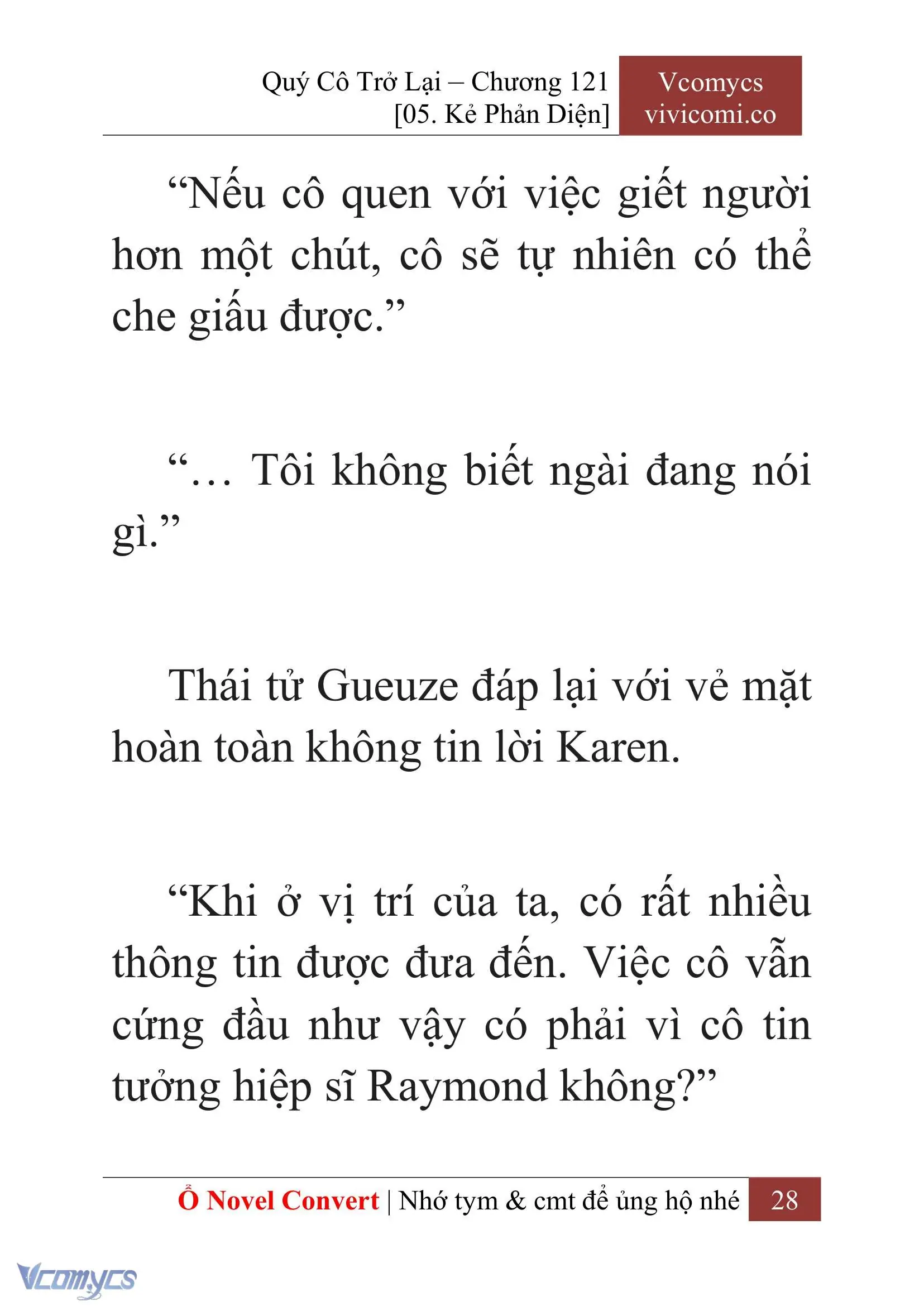 [Novel] Quý Cô Trở Lại Chapter 121 - Trang 31