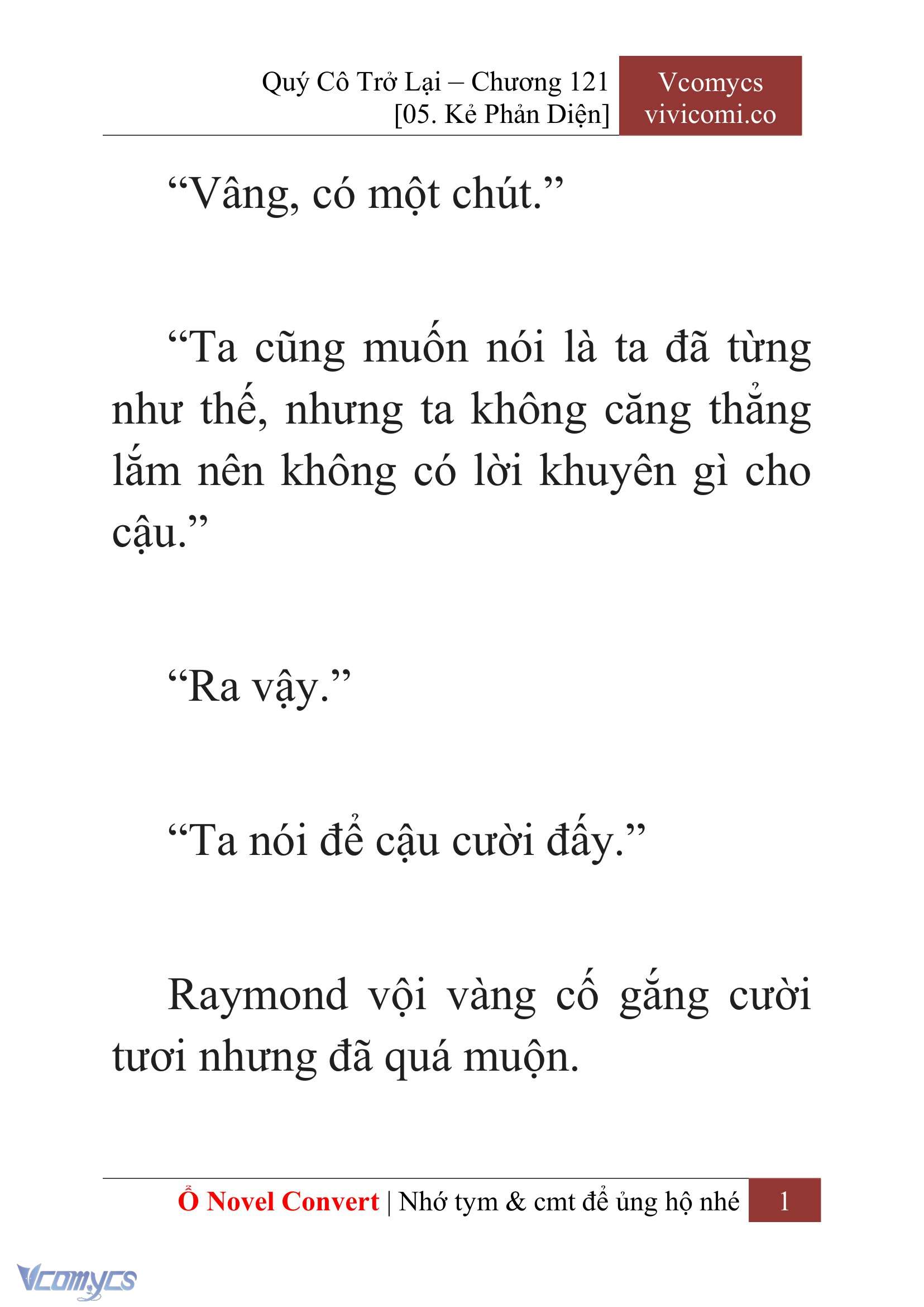 [Novel] Quý Cô Trở Lại Chapter 121 - Trang 4