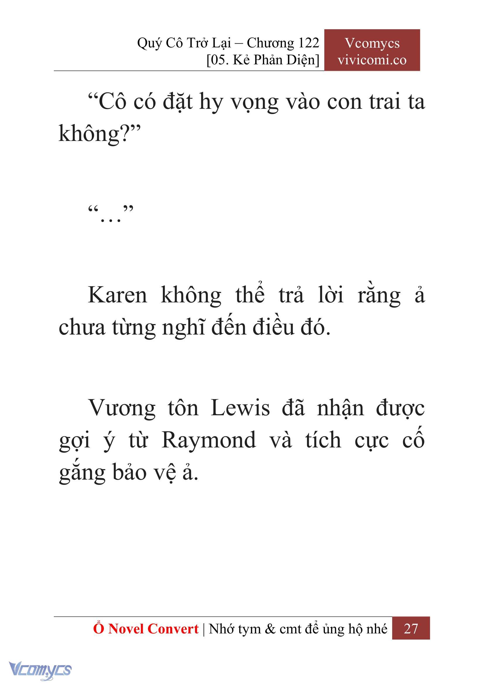 [Novel] Quý Cô Trở Lại Chapter 122 - Trang 30