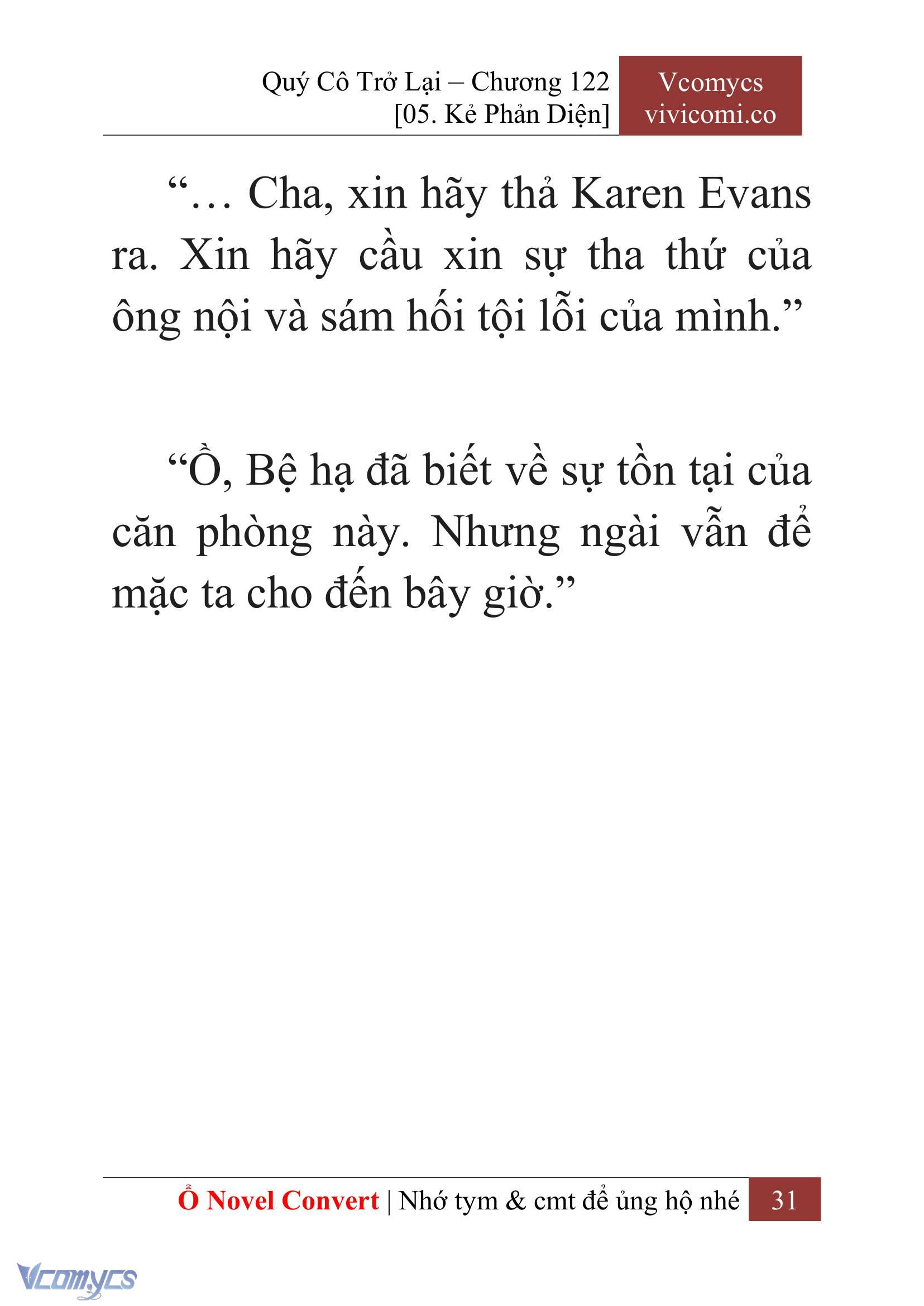 [Novel] Quý Cô Trở Lại Chapter 122 - Trang 34