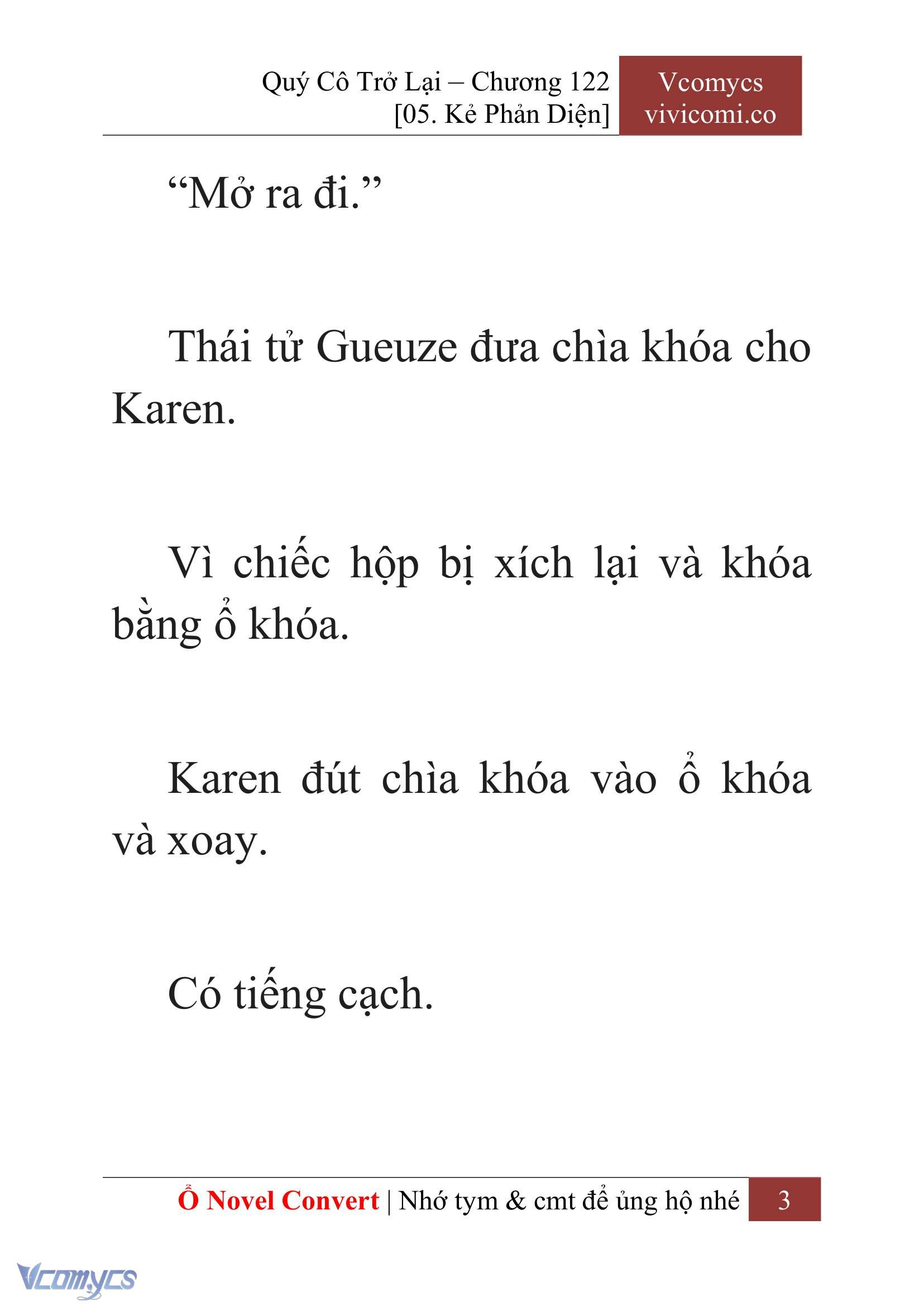 [Novel] Quý Cô Trở Lại Chapter 122 - Trang 6