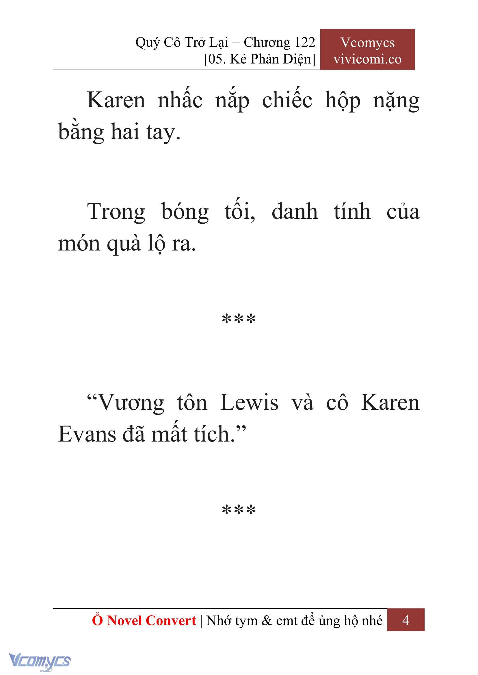 [Novel] Quý Cô Trở Lại Chapter 122 - Trang 7