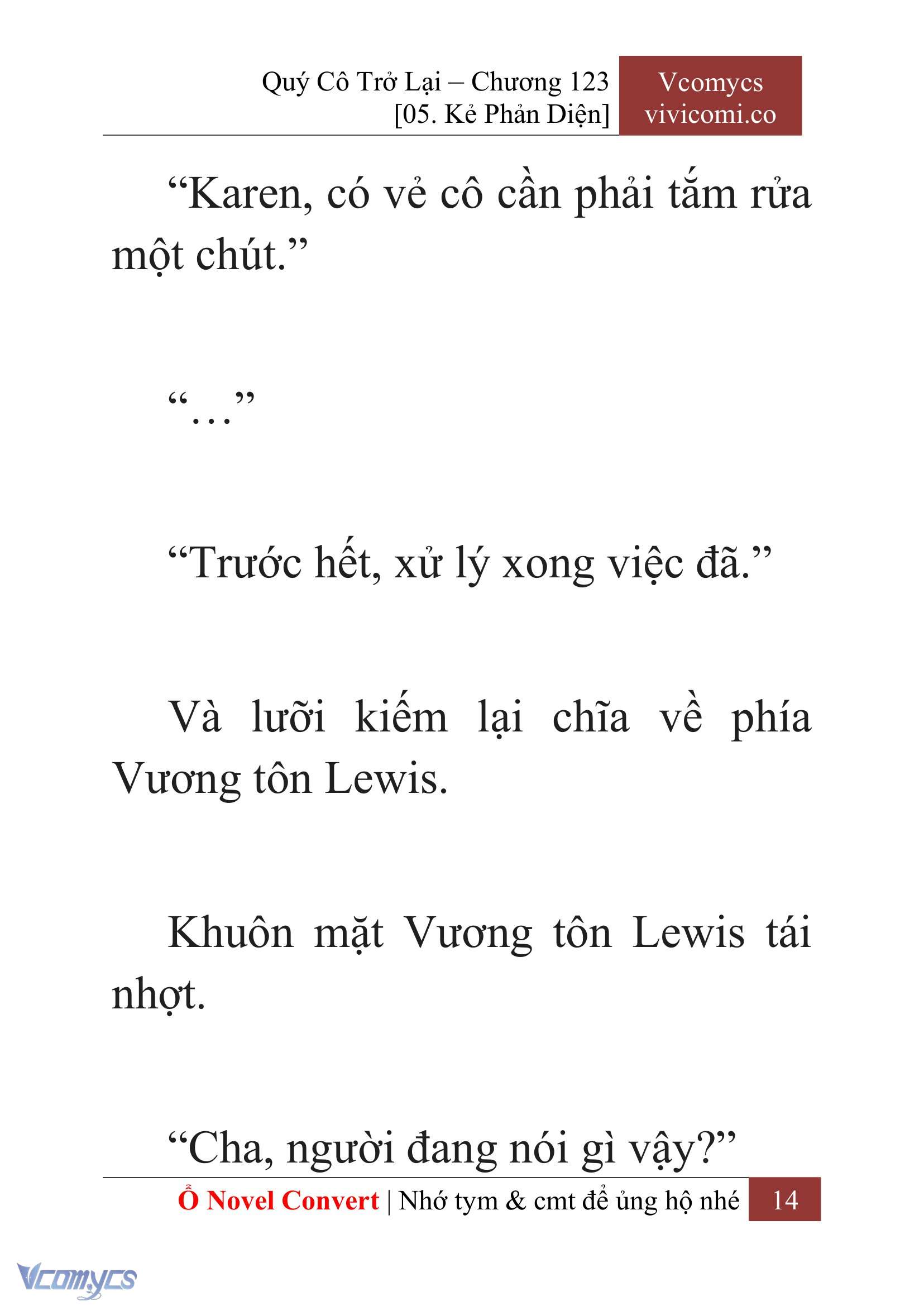[Novel] Quý Cô Trở Lại Chapter 123 - Trang 17