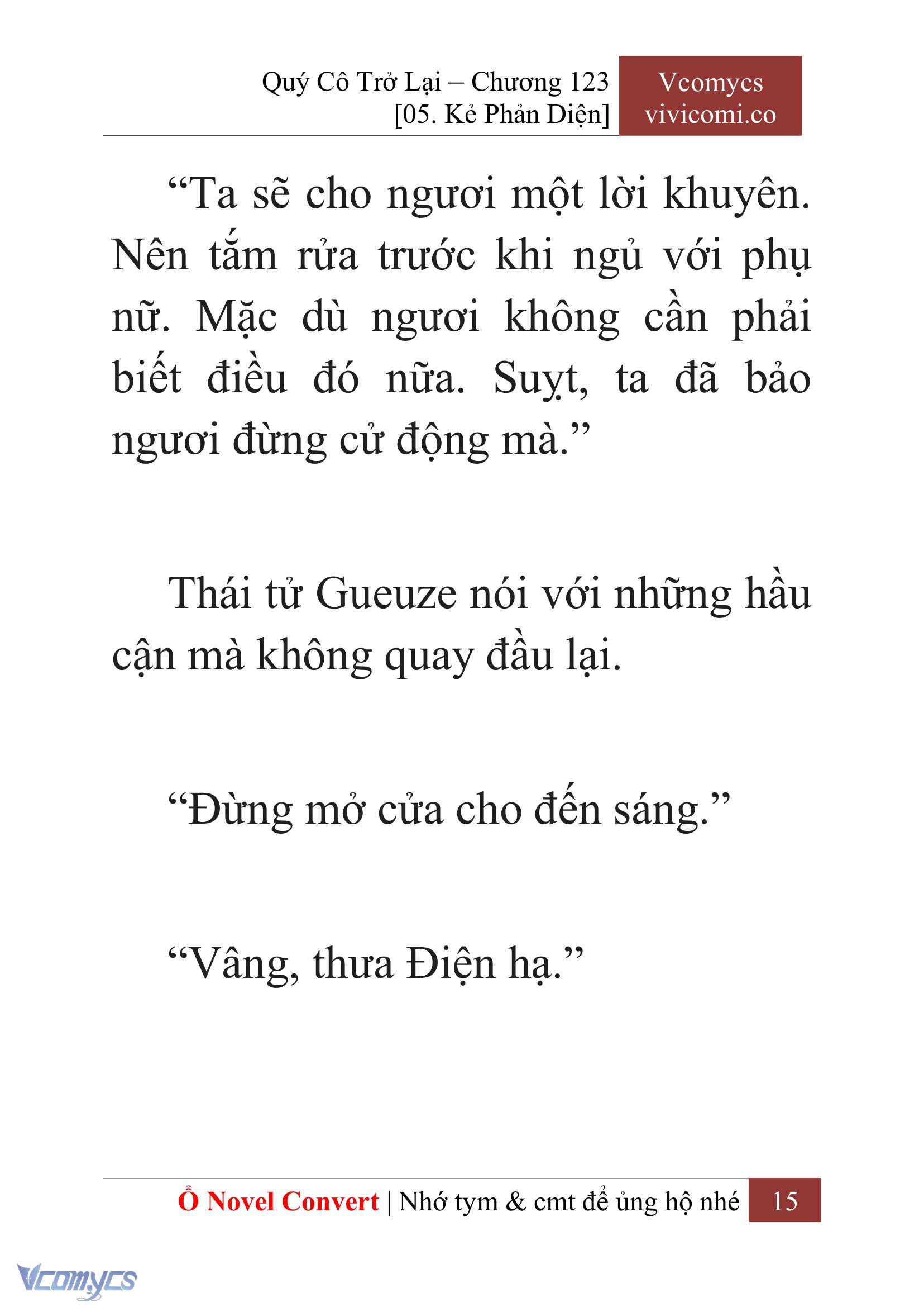 [Novel] Quý Cô Trở Lại Chapter 123 - Trang 18