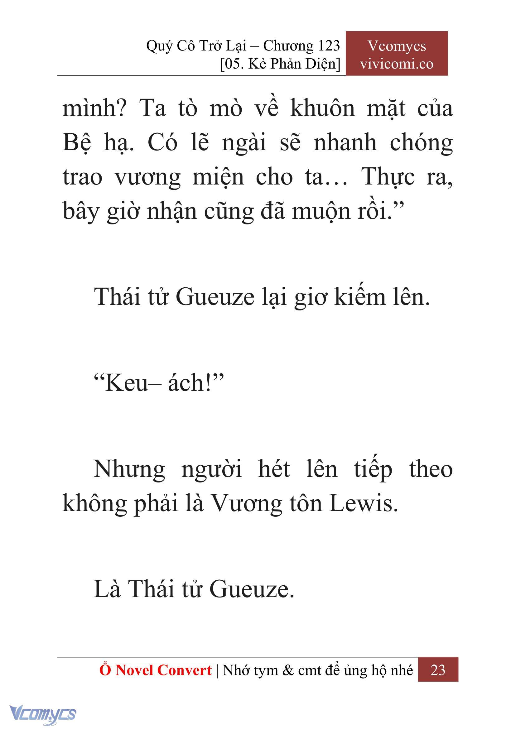 [Novel] Quý Cô Trở Lại Chapter 123 - Trang 26