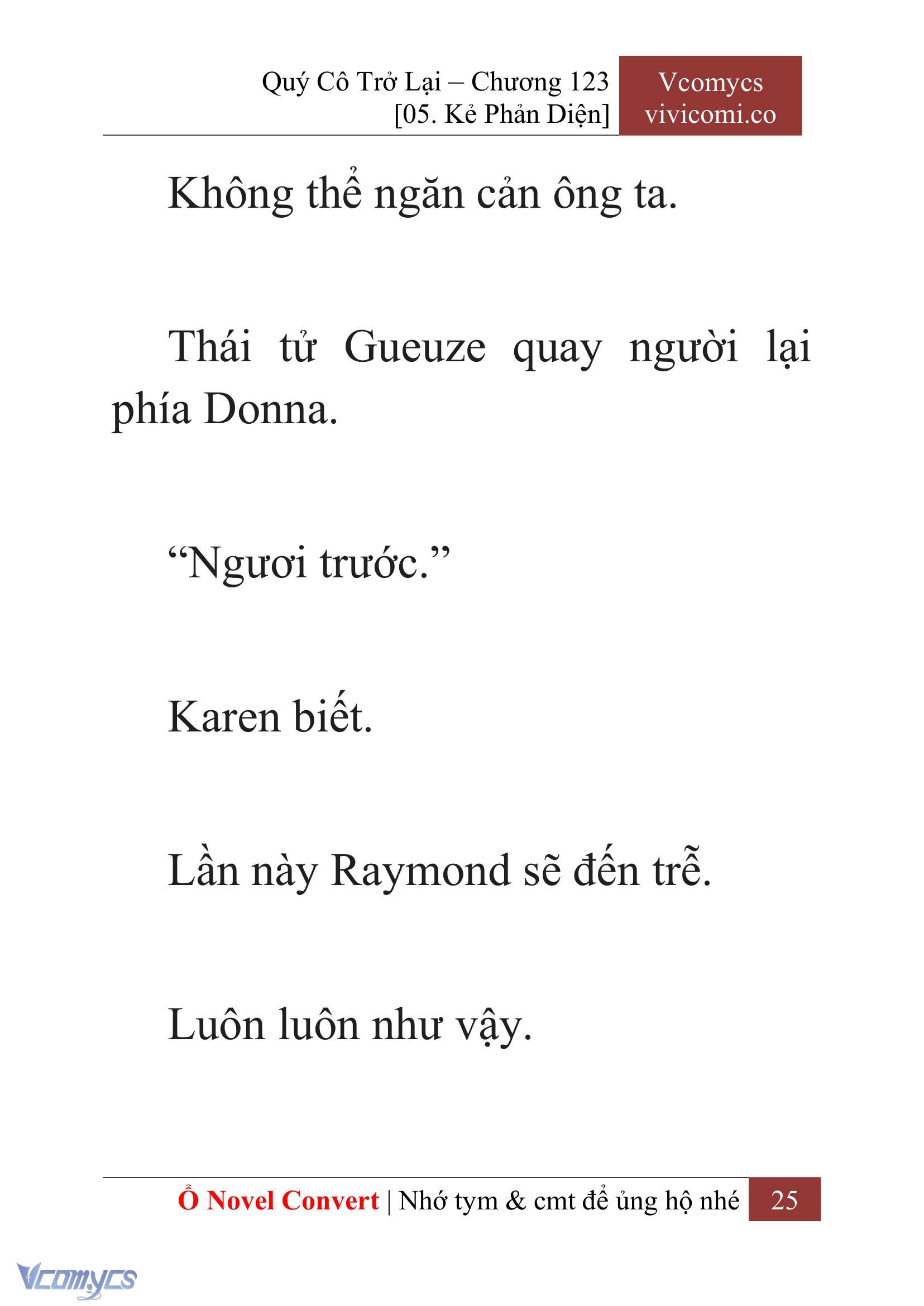[Novel] Quý Cô Trở Lại Chapter 123 - Trang 28
