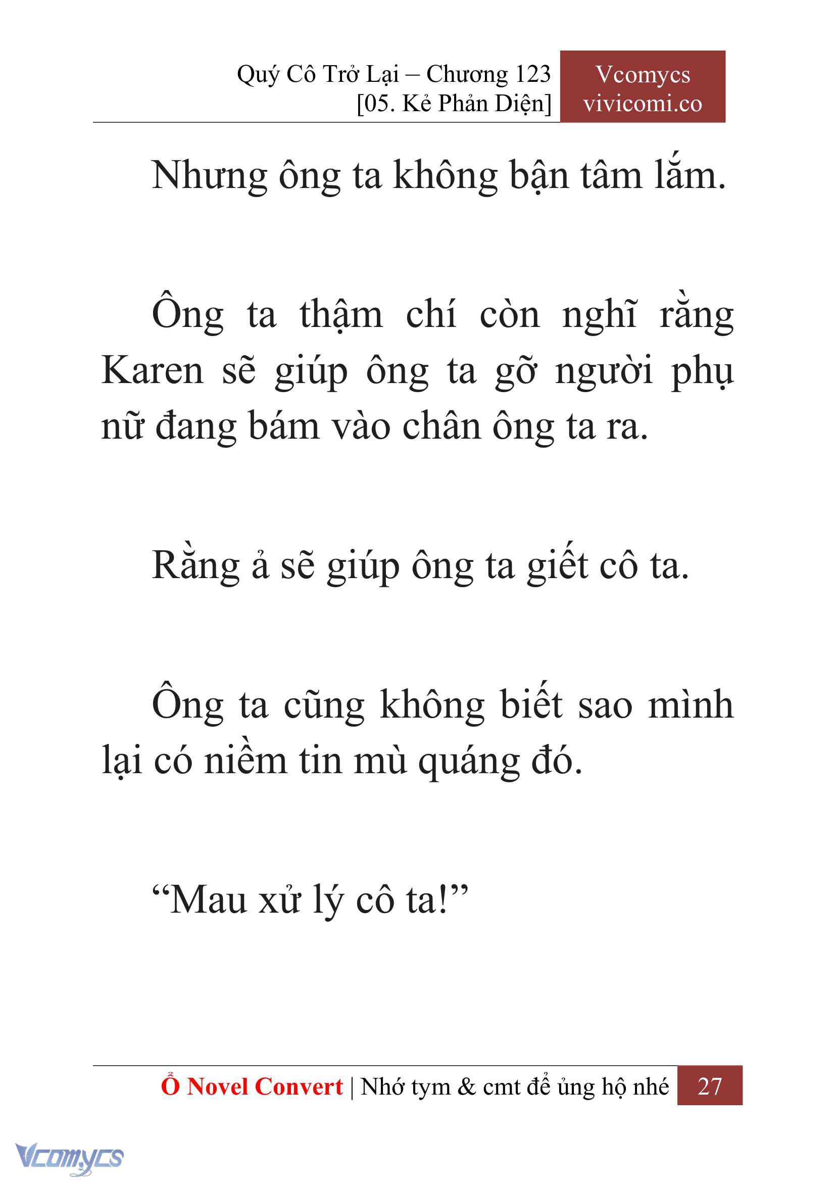 [Novel] Quý Cô Trở Lại Chapter 123 - Trang 30