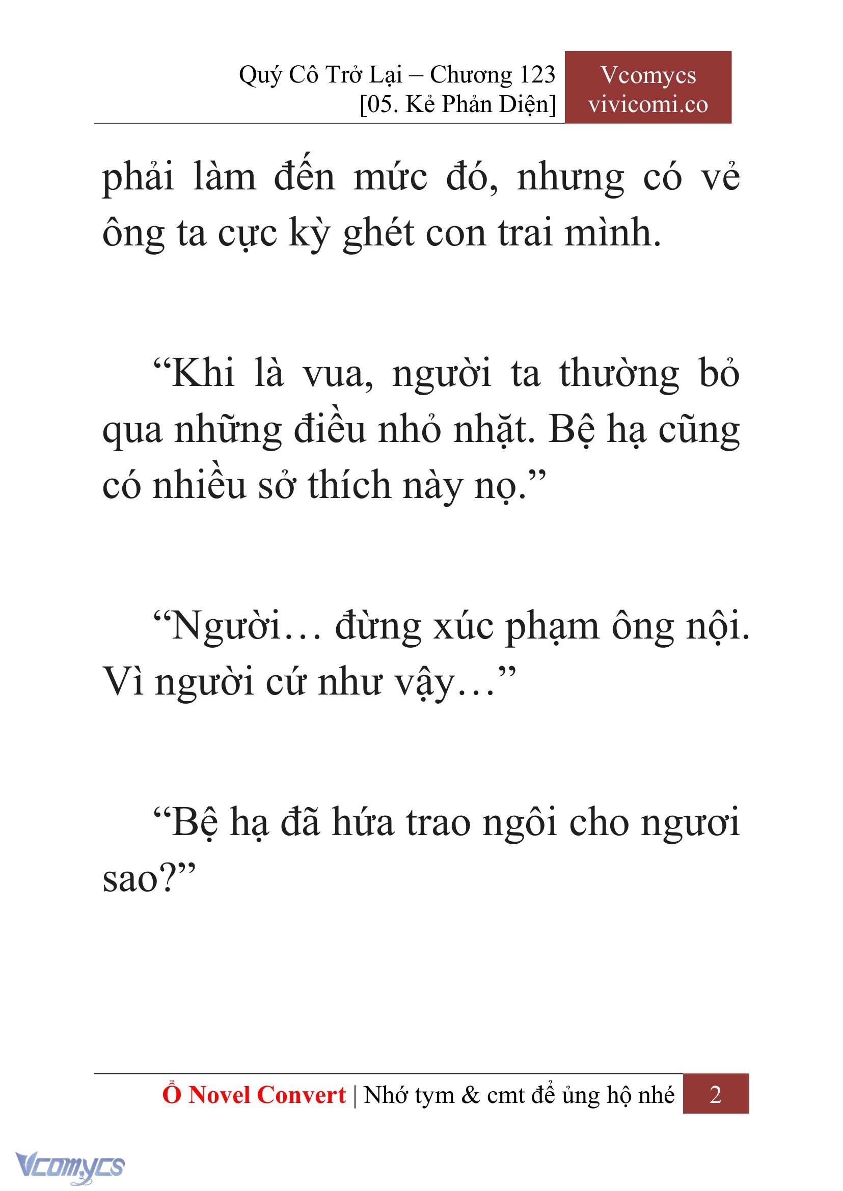 [Novel] Quý Cô Trở Lại Chapter 123 - Trang 5