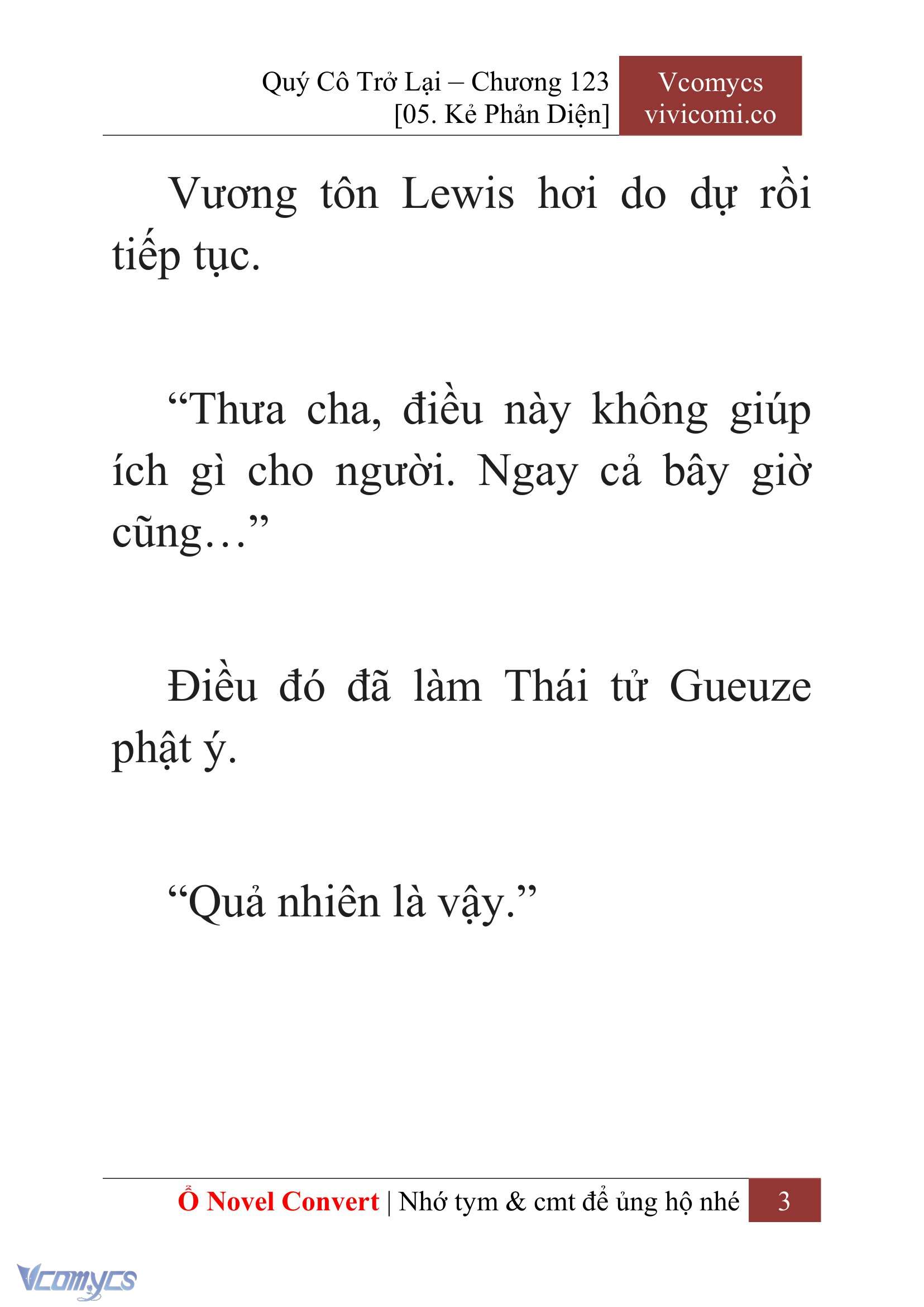[Novel] Quý Cô Trở Lại Chapter 123 - Trang 6