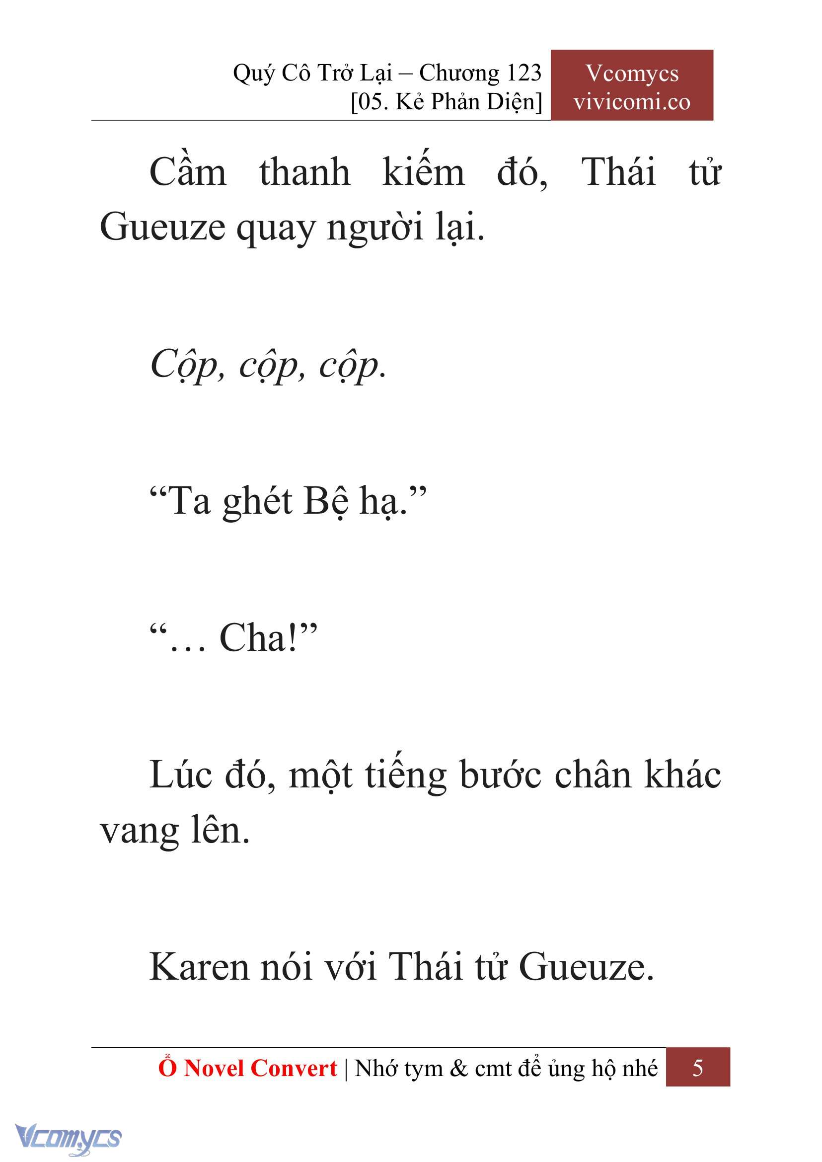 [Novel] Quý Cô Trở Lại Chapter 123 - Trang 8