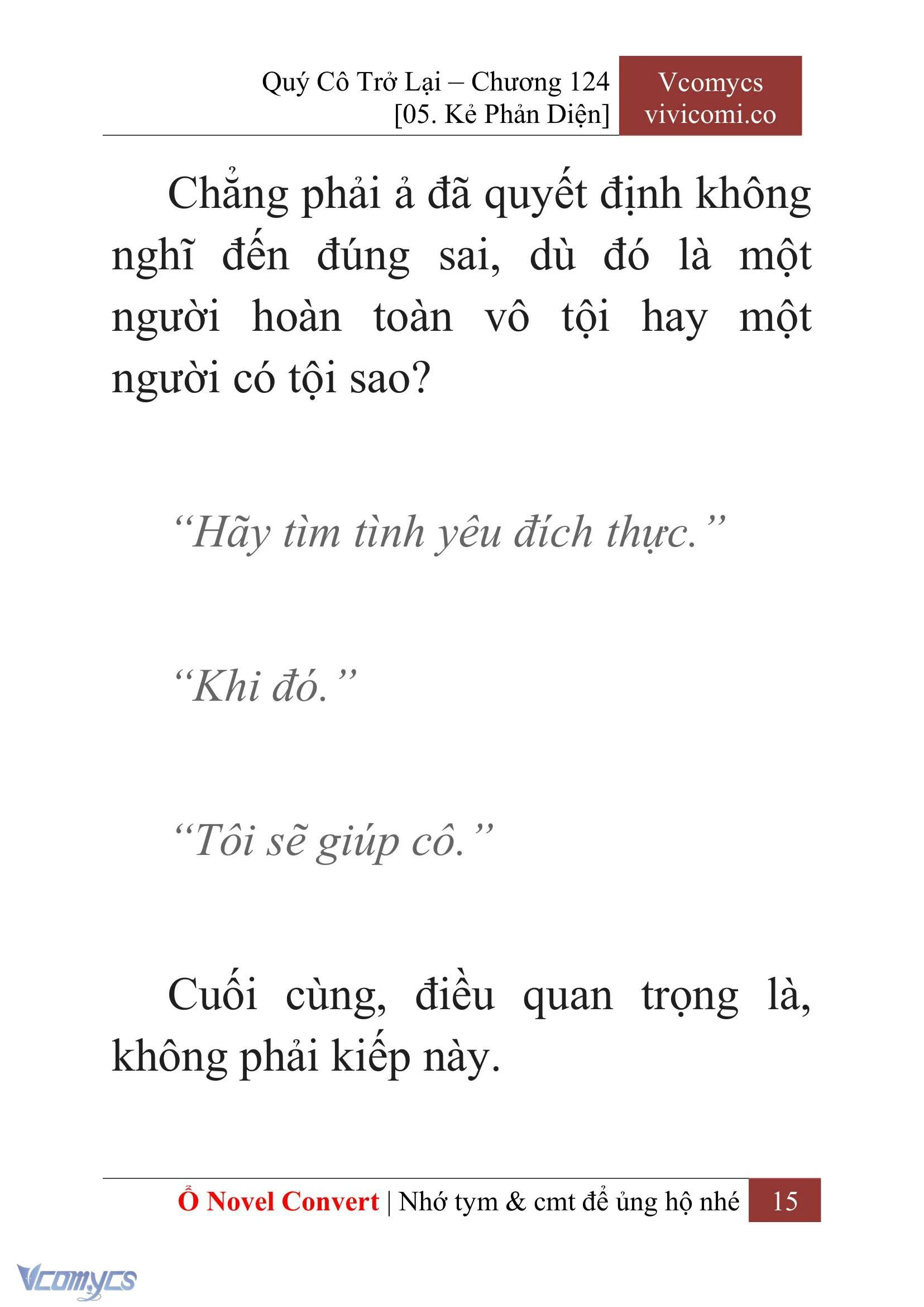 [Novel] Quý Cô Trở Lại Chapter 124 - Trang 18